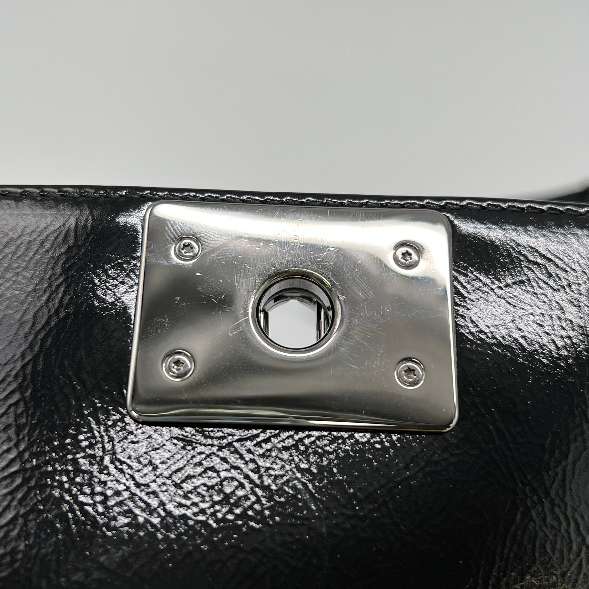 Boy patent leather crossbody bag
