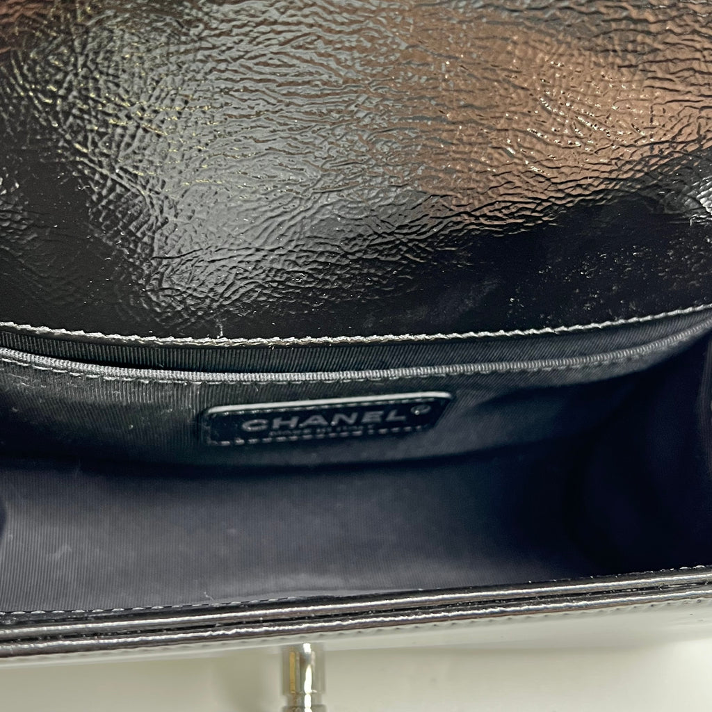 Boy patent leather crossbody bag