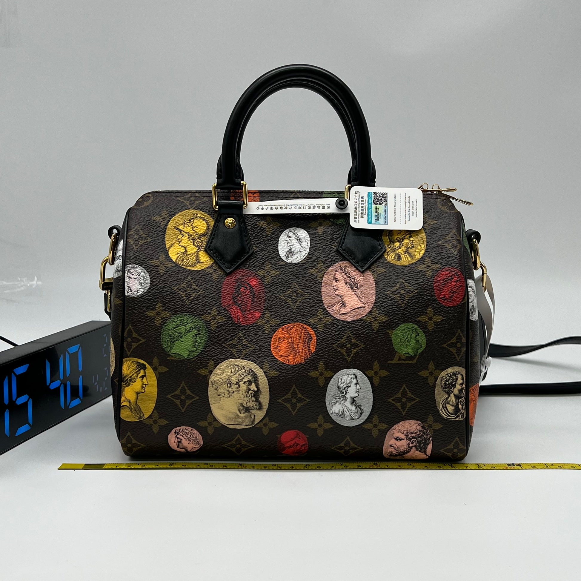 Louis Vuitton x Fornasetti Speedy Bandouliere 25 Monogram Cameo handbag