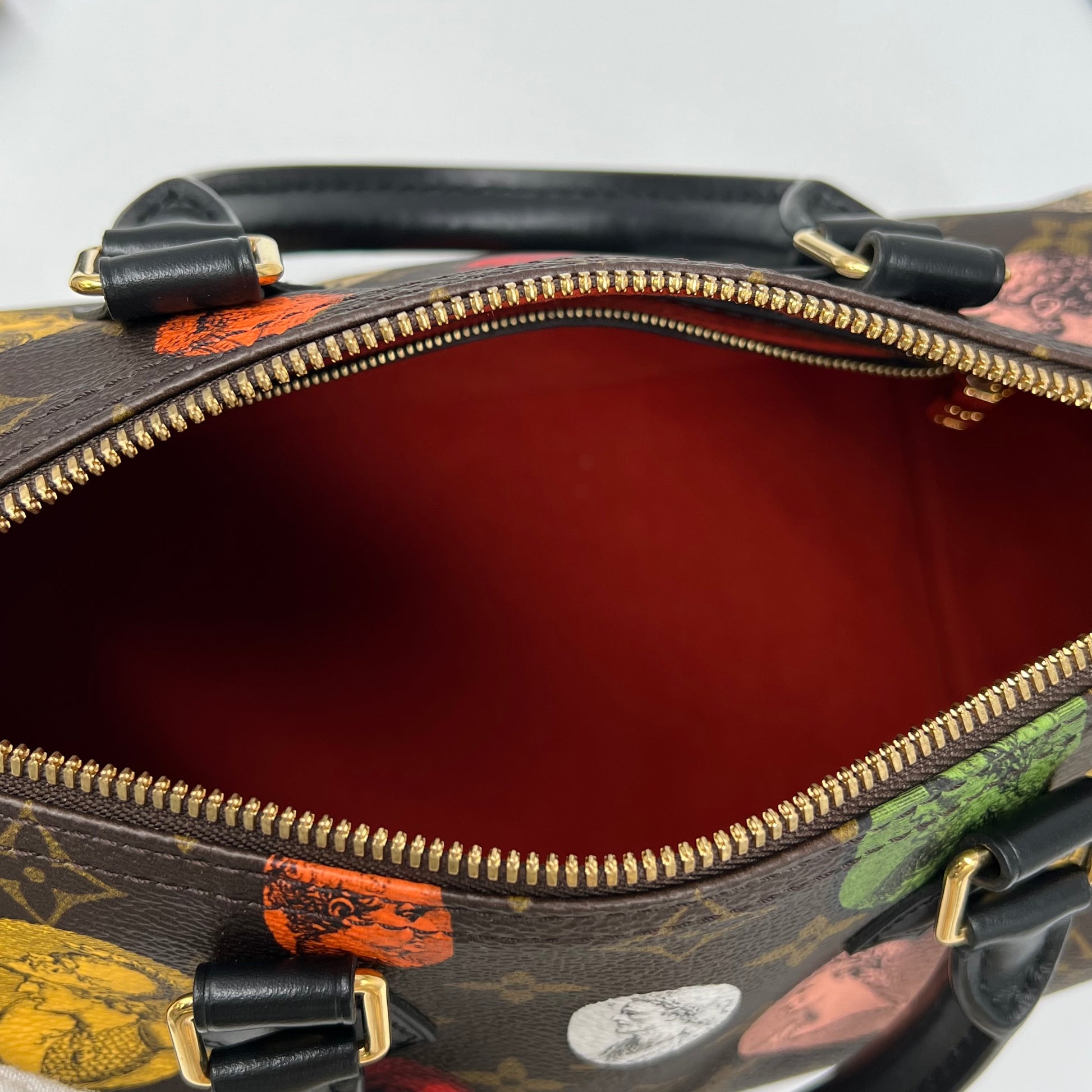 Louis Vuitton x Fornasetti Speedy Bandouliere 25 Monogram Cameo handbag