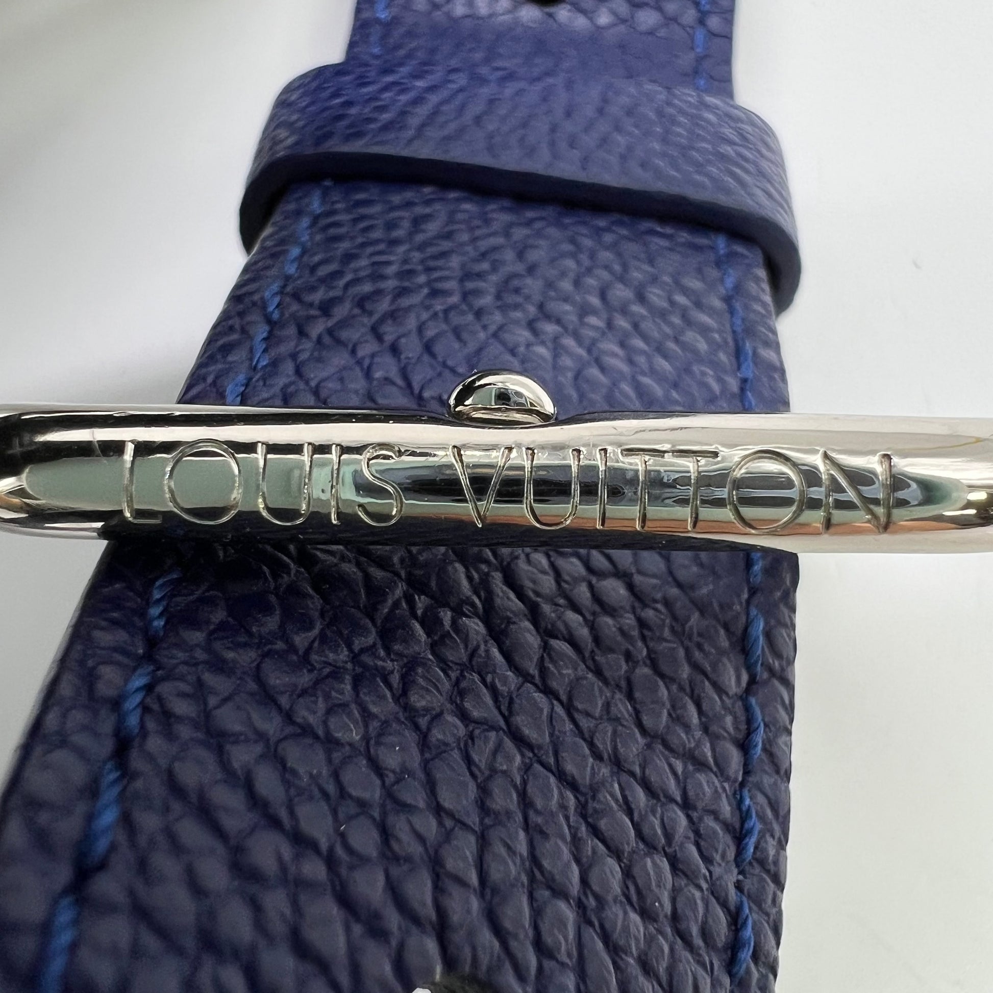 Louis Vuitton Discovery Bumbag PM in the Blue Monogram Bandana colorway