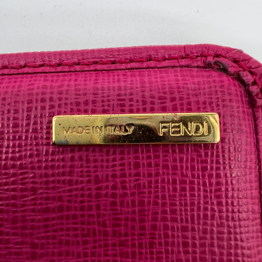 Fendi Zucca Continental Flap Wallet W21916