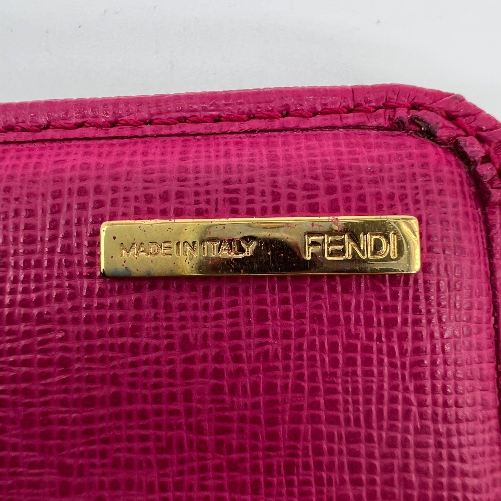 Fendi Zucca Continental Flap Wallet W21916