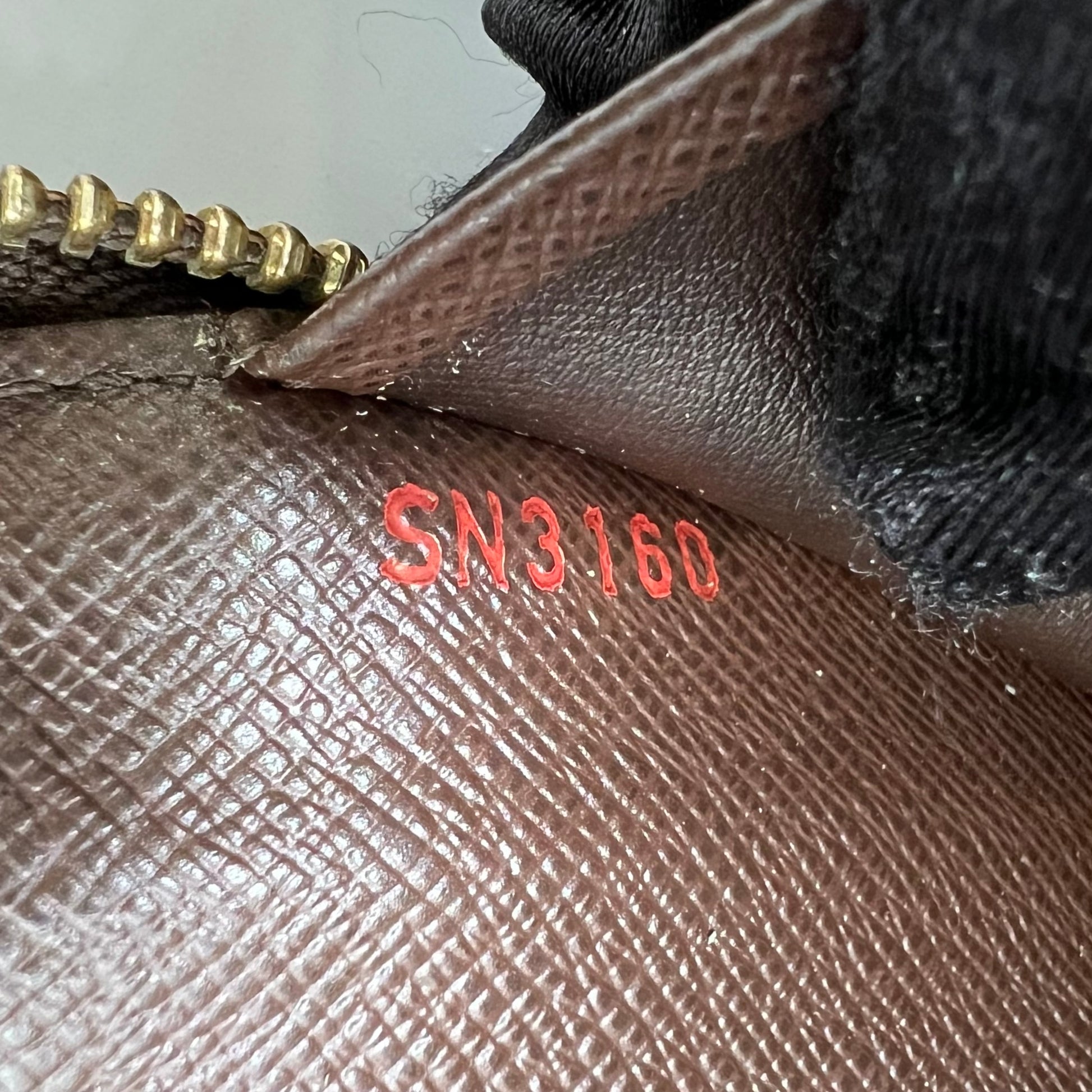Louis Vuitton Damier Ebene Zippy Wallet W22069