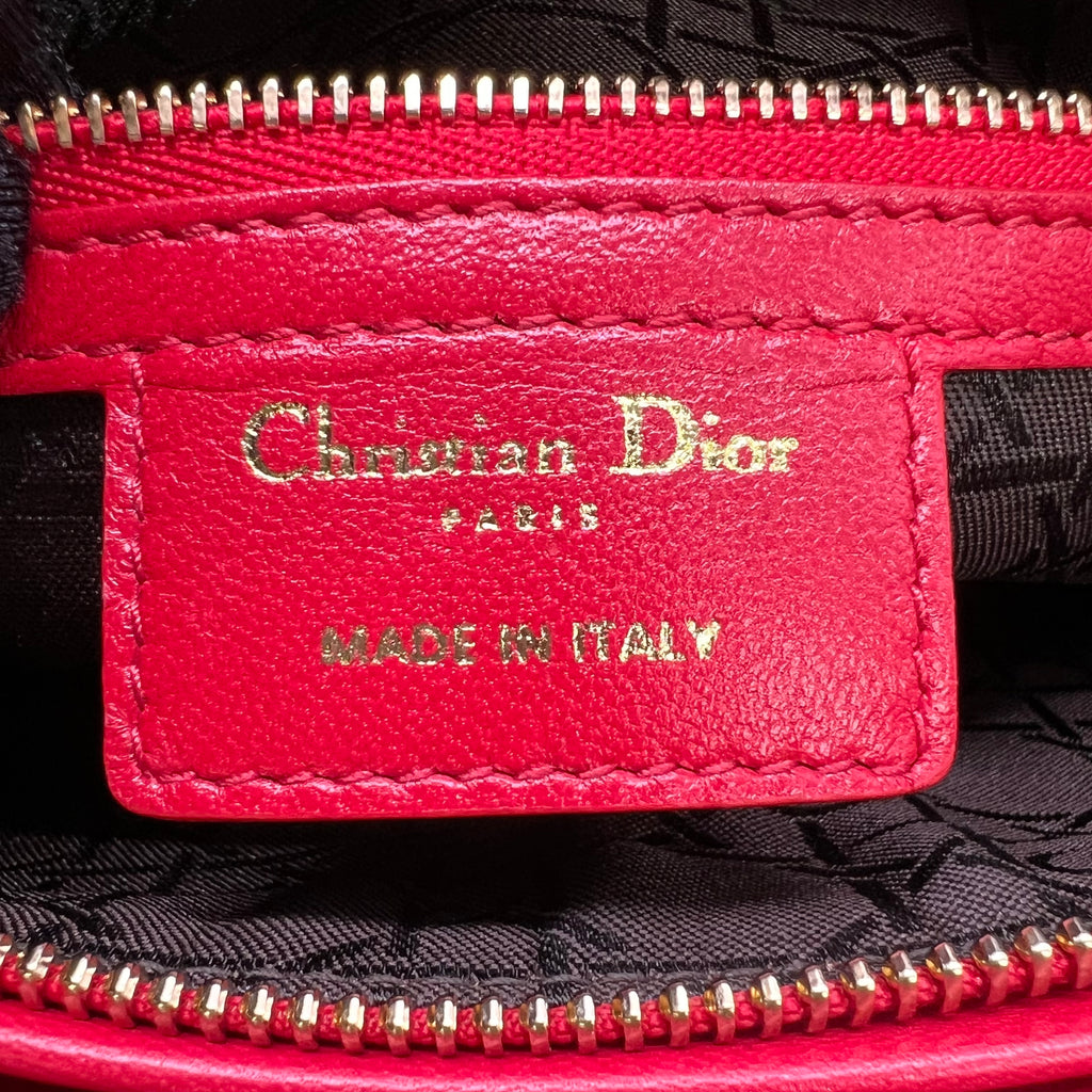 Christian Dior Cannage Lambskin Medium Lady Dior Bag B22701