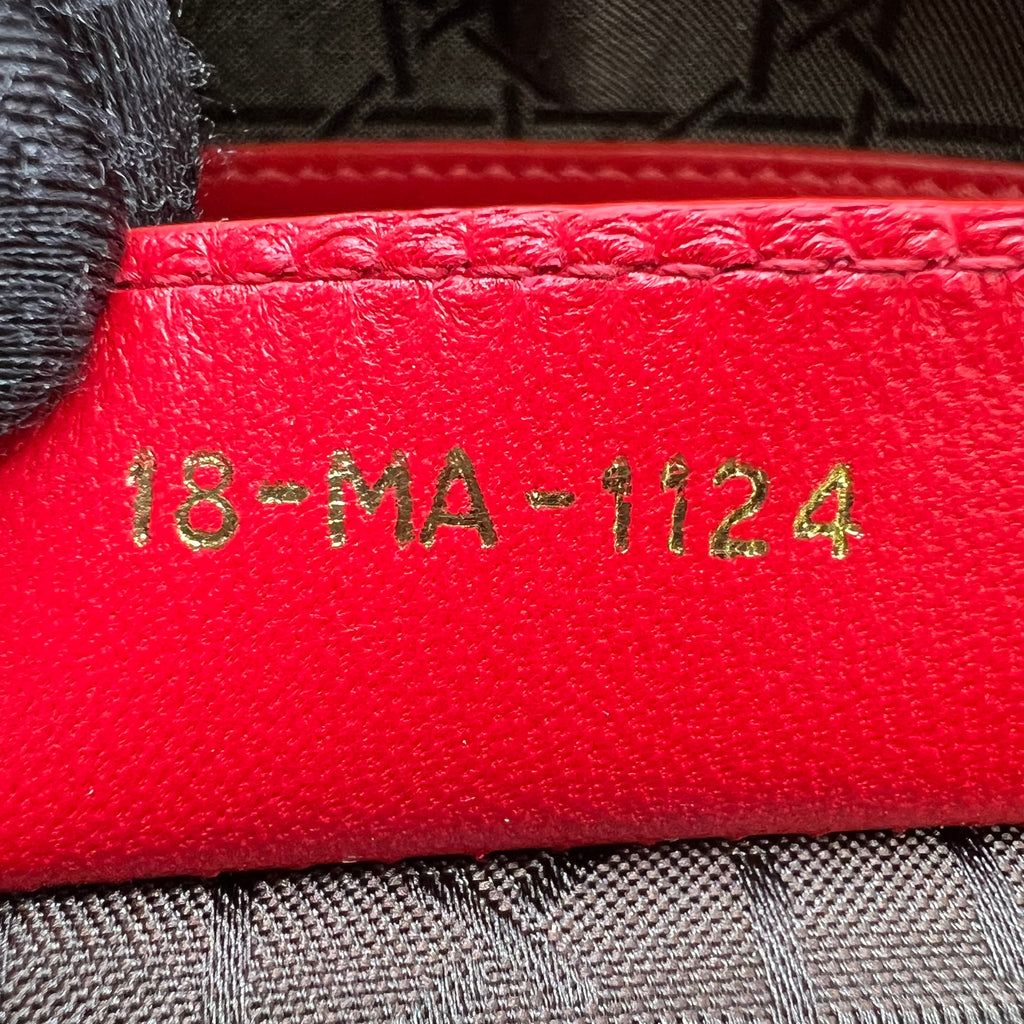 Christian Dior Cannage Lambskin Medium Lady Dior Bag B22701