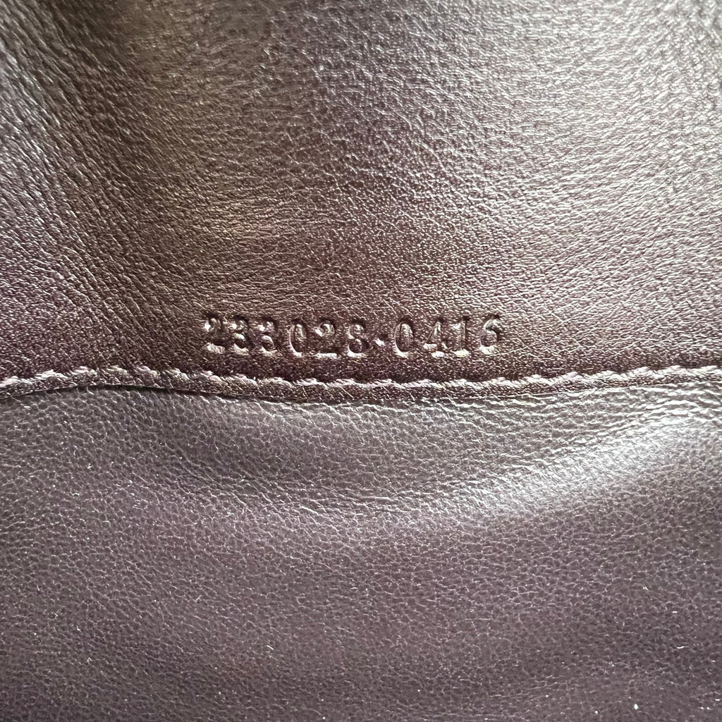 Gucci Dark Brown Smooth Leather Continental Wallet with Guccissima Monogram Stripe Accent W22282