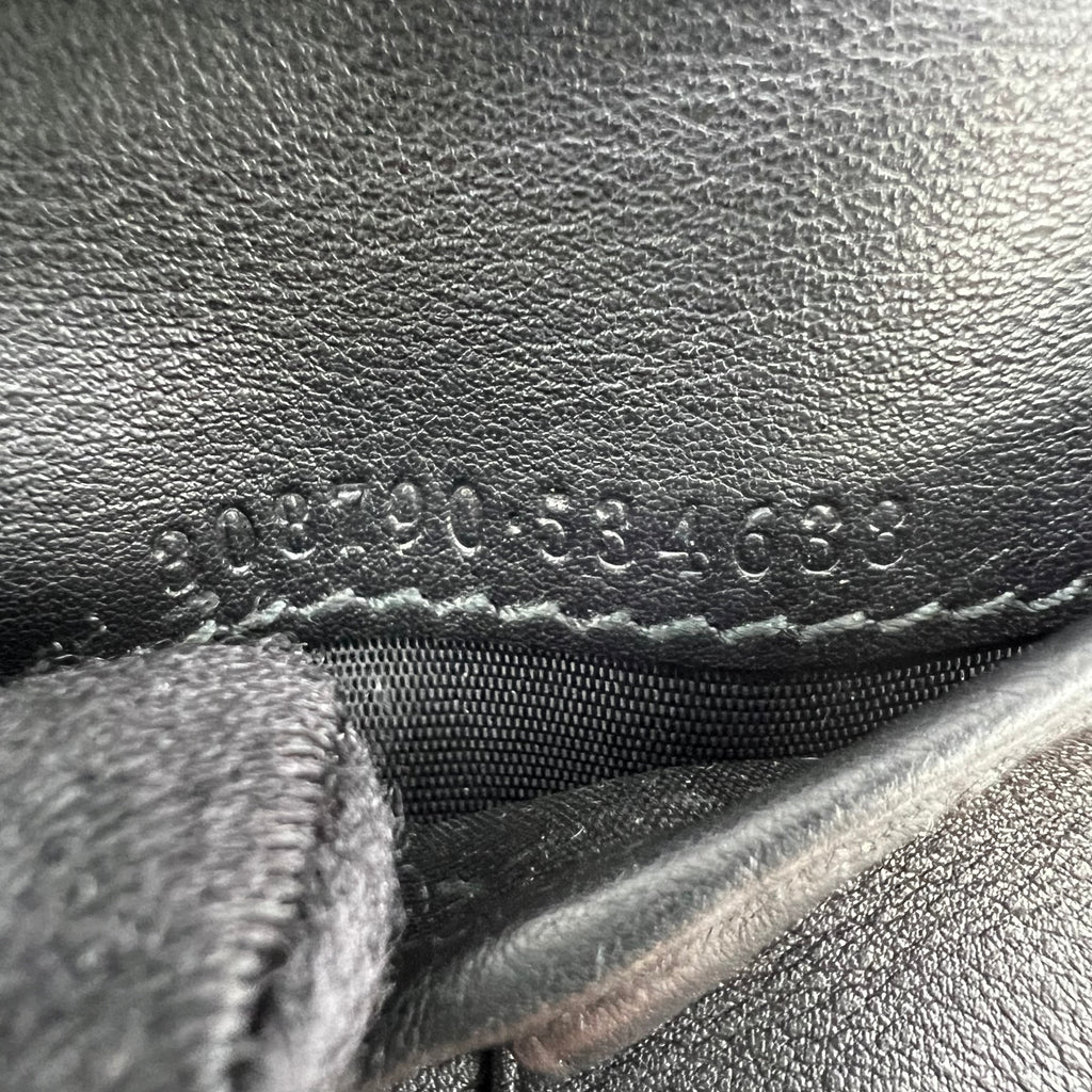 Gucci Smooth Leather Bifold Wallet with Vintage "Made in Italy by Gucci" Script W22266