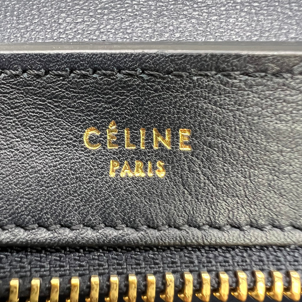 Céline Tri-Color Smooth Leather and Suede Small Trapeze Bag B22827