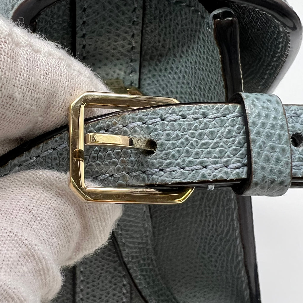 Valextra Iside bag in a blue leather