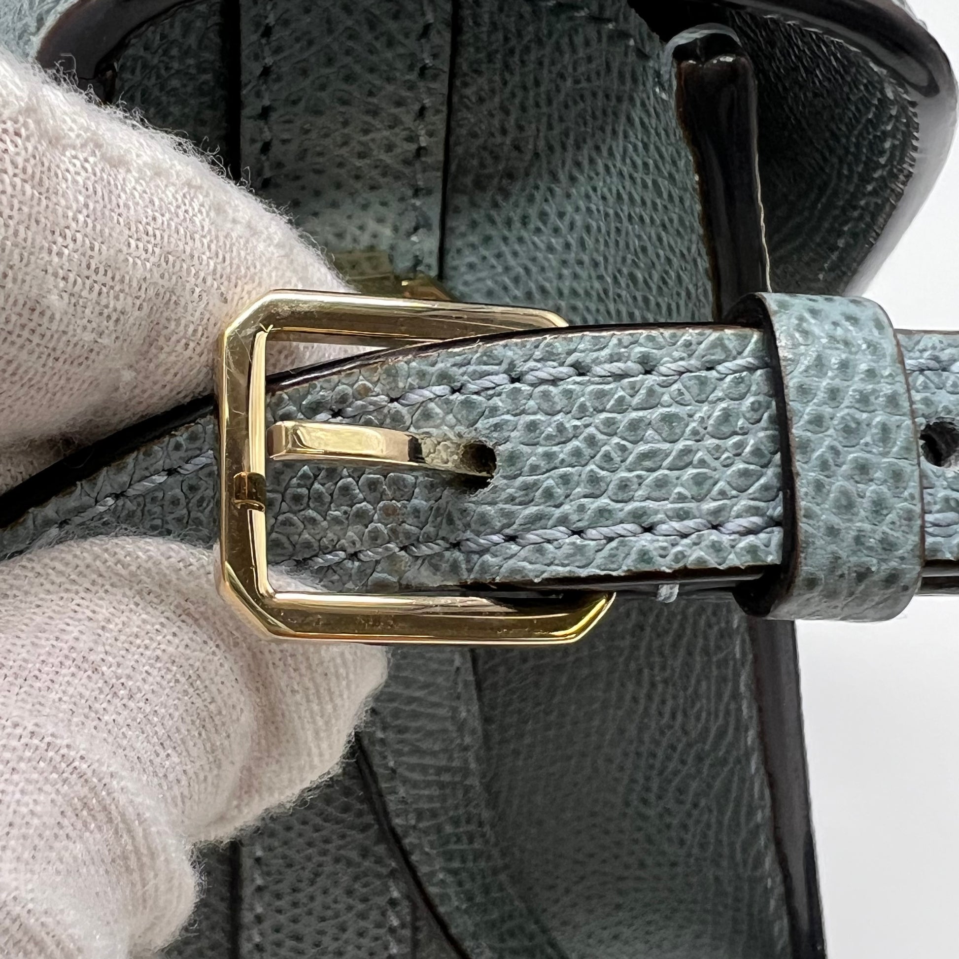 Valextra Iside bag in a blue leather