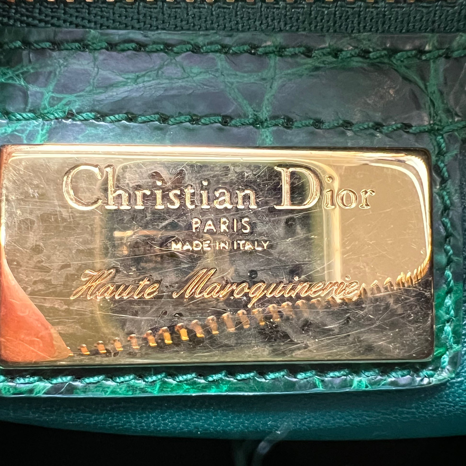 Christian Dior Crocodile Mini Lady Dior Bag Twins B22621