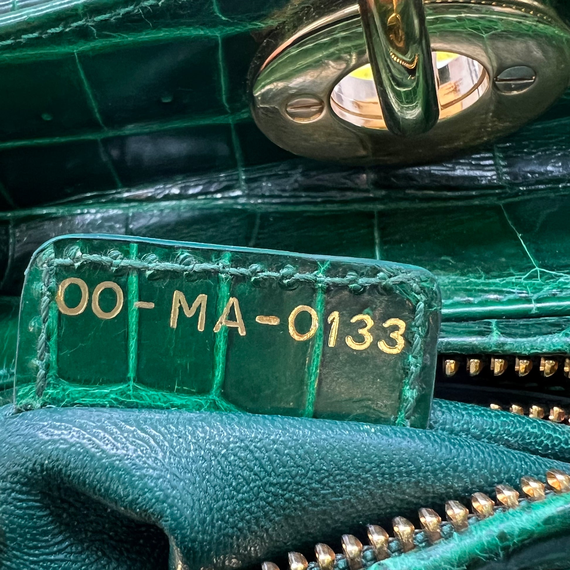 Christian Dior Crocodile Mini Lady Dior Bag Twins B22621
