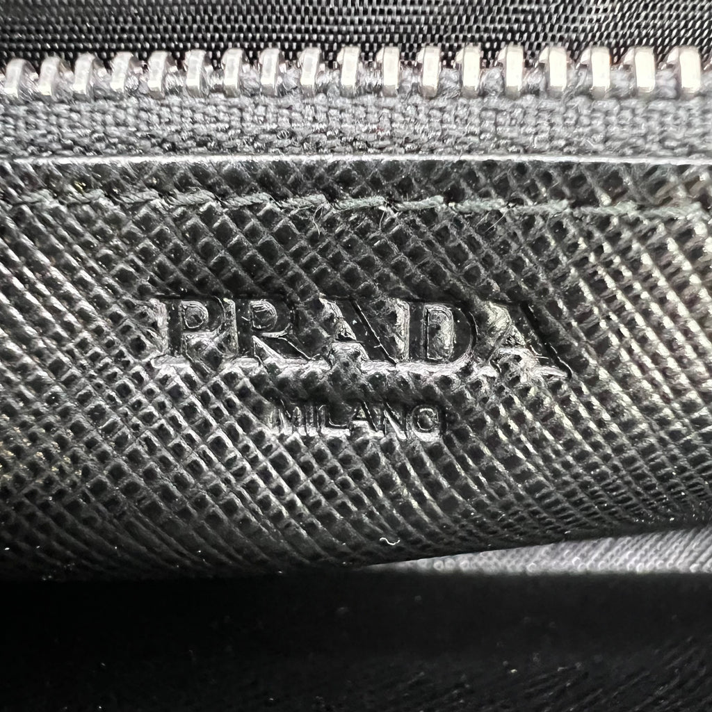 Prada Saffiano Leather Zip-Around Long Wallet W22320
