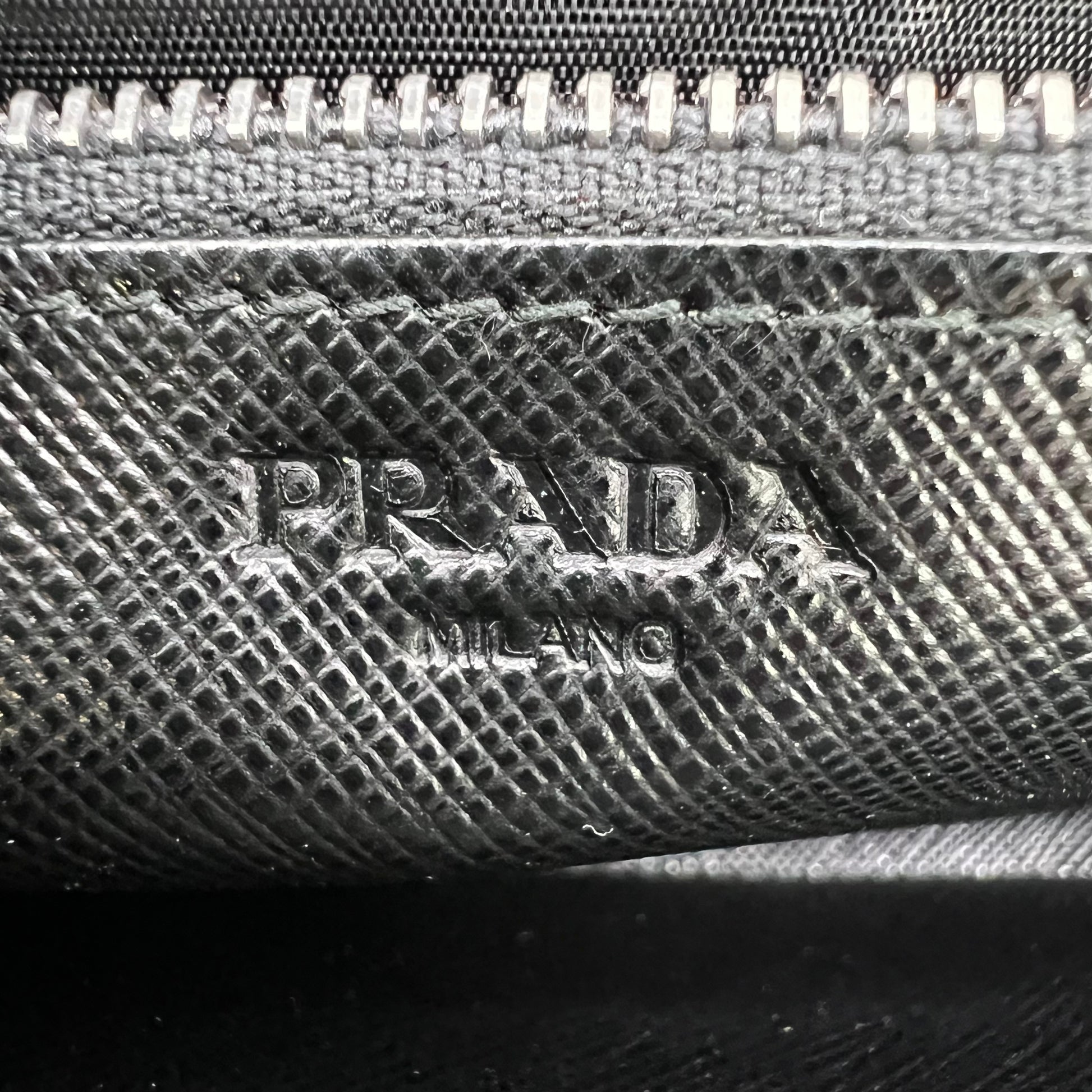 Prada Saffiano Leather Zip-Around Long Wallet W22320