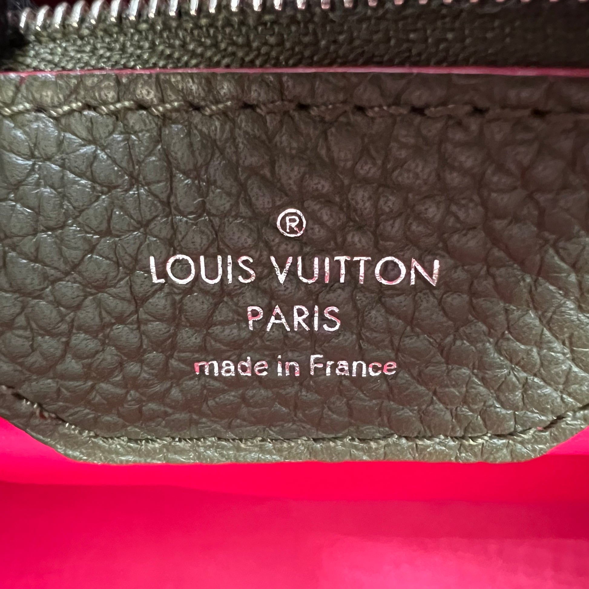 Capucines Khaki Leather