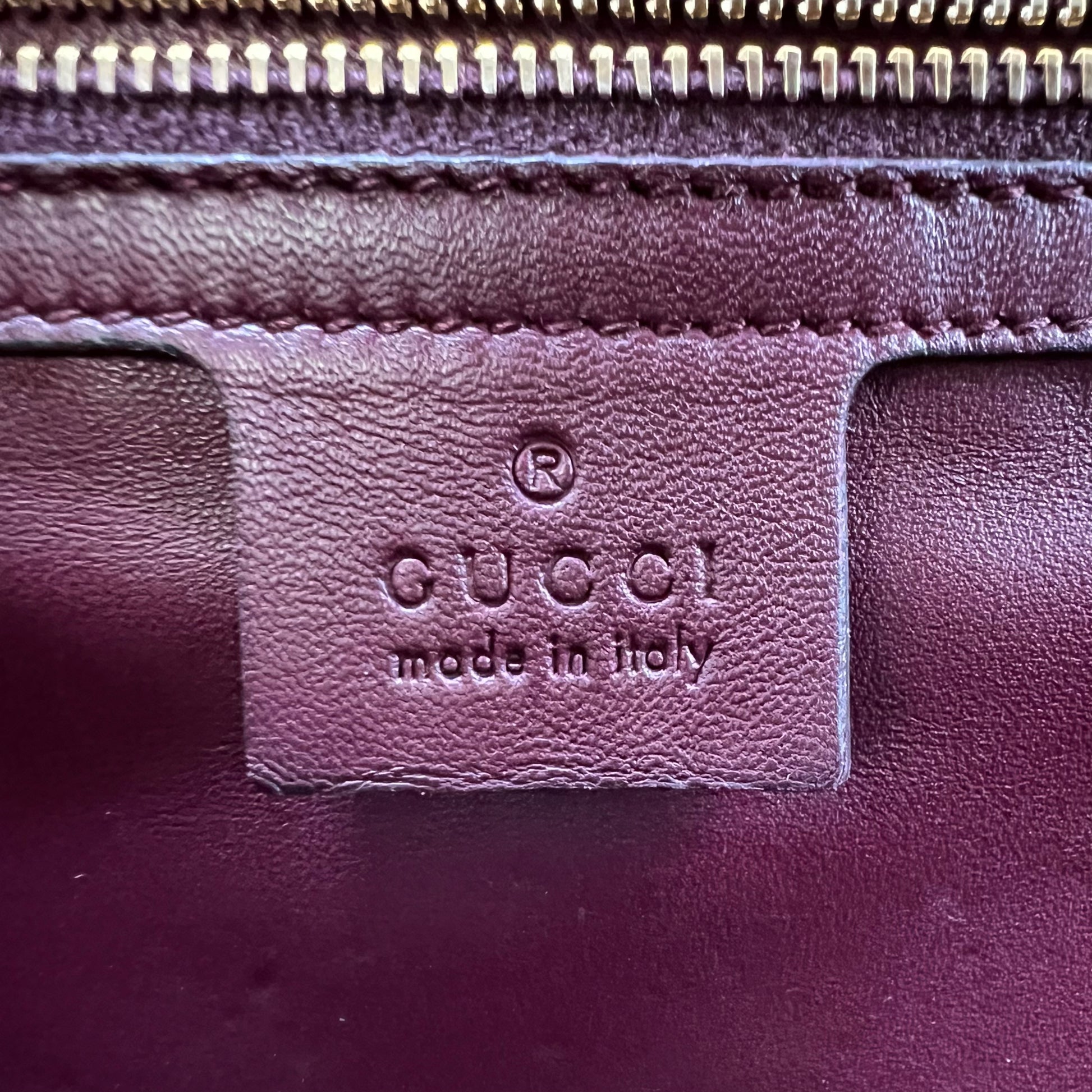 Gucci Broadway Medium Microguccissima Patent Leather Clutch Bag W21854
