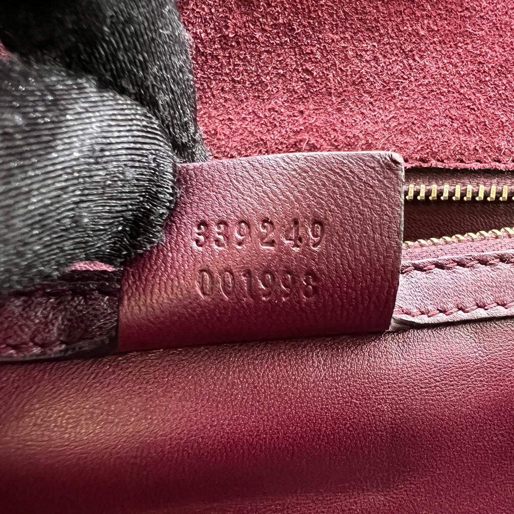 Gucci Broadway Medium Microguccissima Patent Leather Clutch Bag W21854