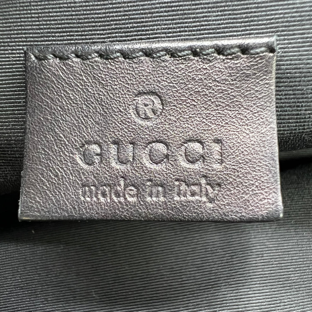 Gucci GG Denim Half Moon Pochette Shoulder Bag B22947