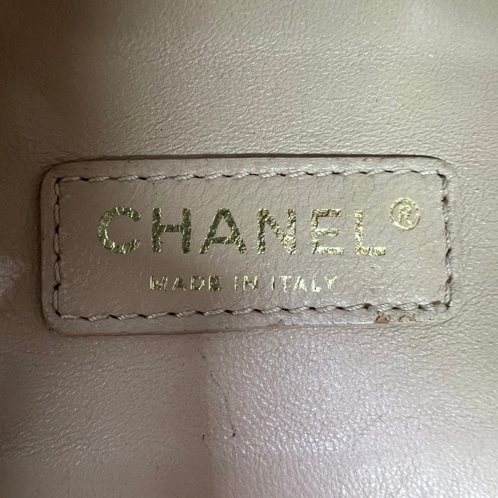 Chanel Perforated Caviar Bekko Chain Shopping Tote B23009