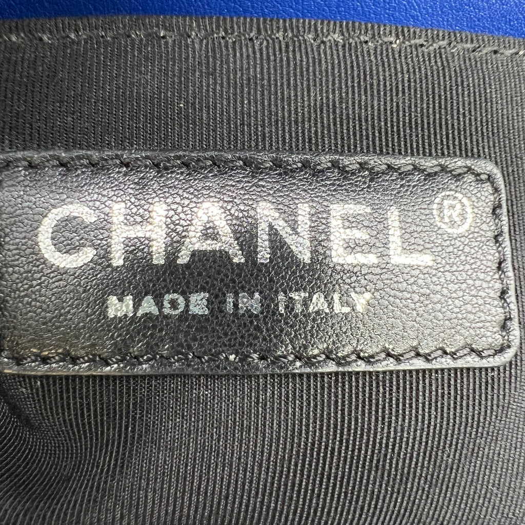 Chanel Boy Flap Quilted Old Medium Royal Blue B22886