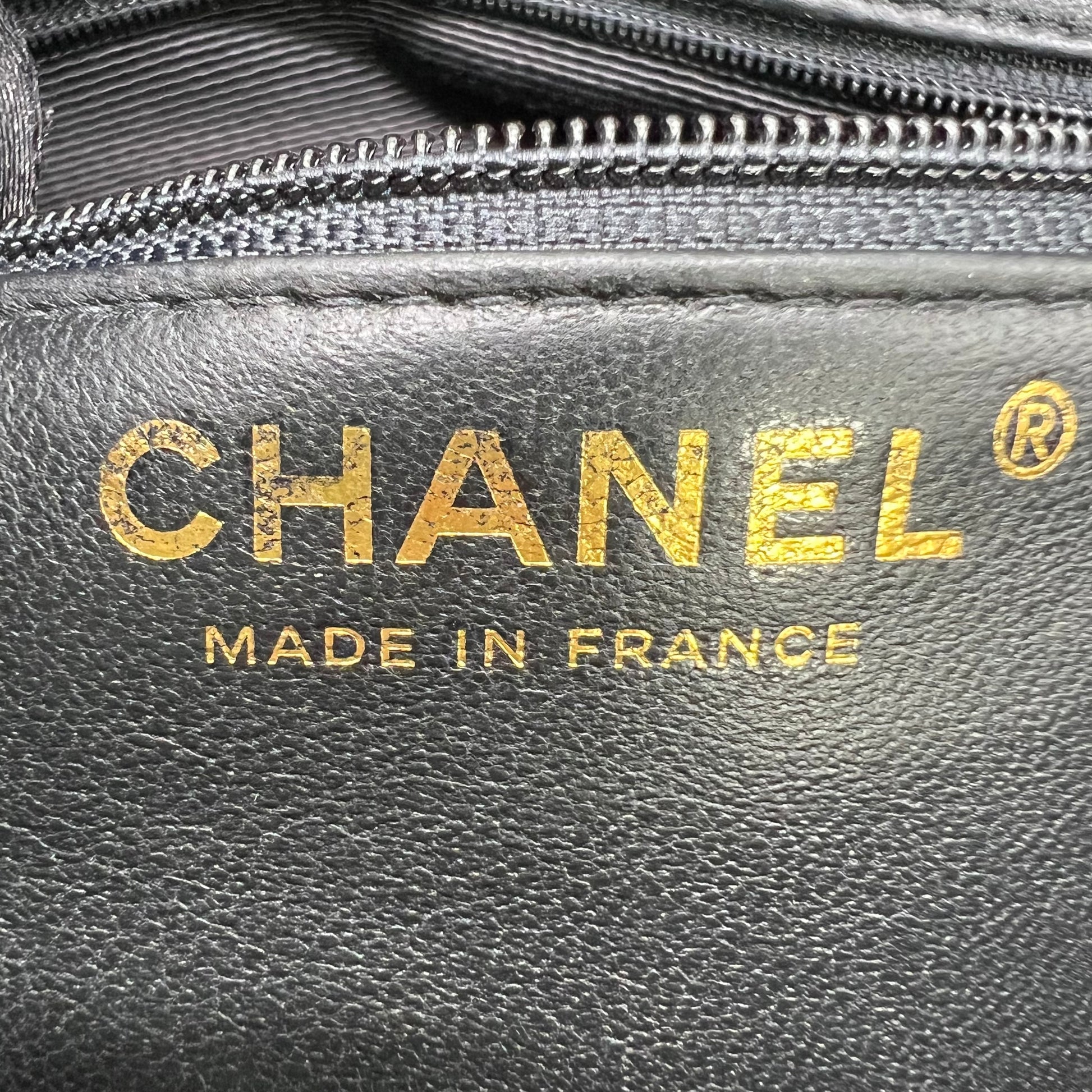 Chanel Caviar Quilted Medallion Tote Bag Black B22901