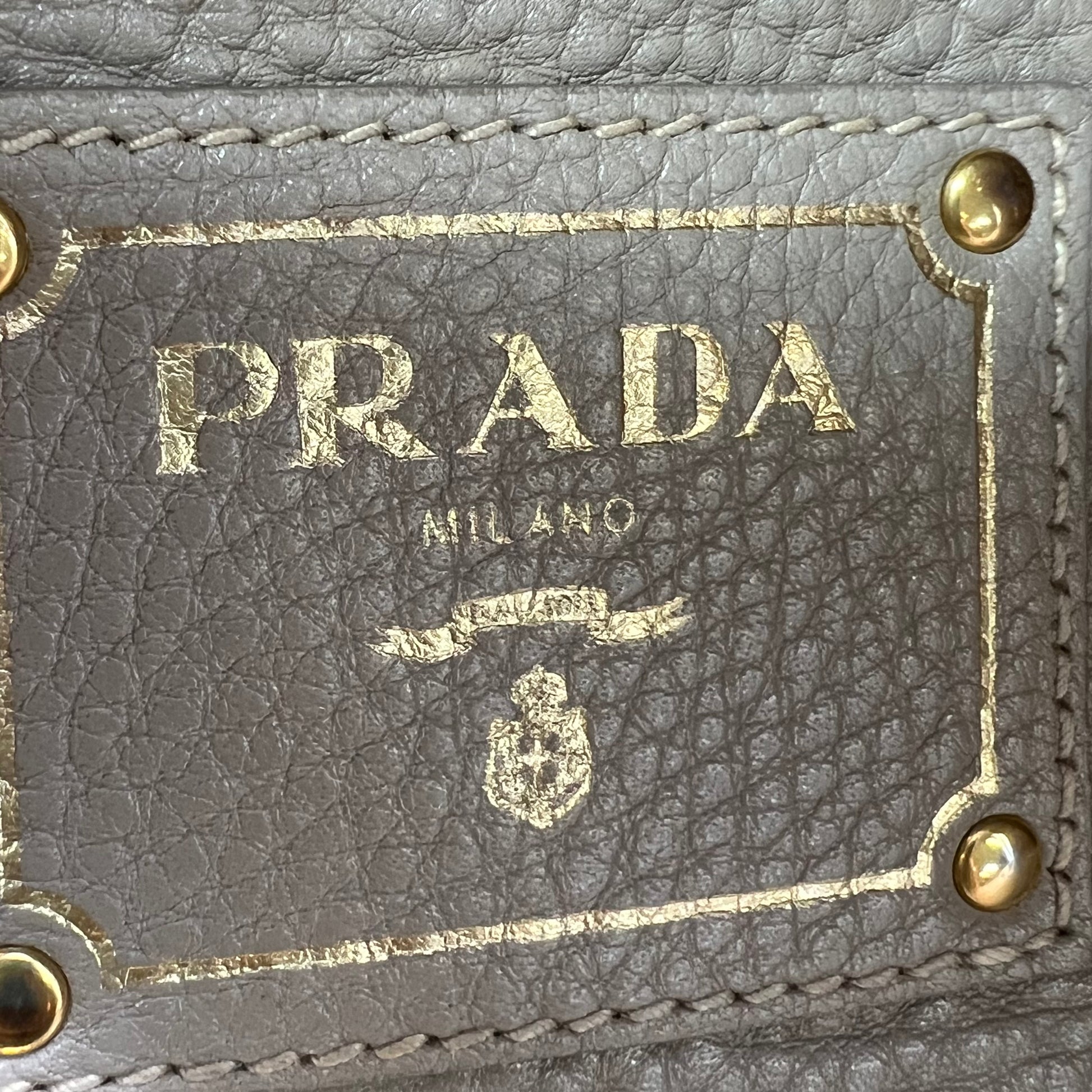 Prada Vitello Daino Side-Pocket Tote Bag B22001