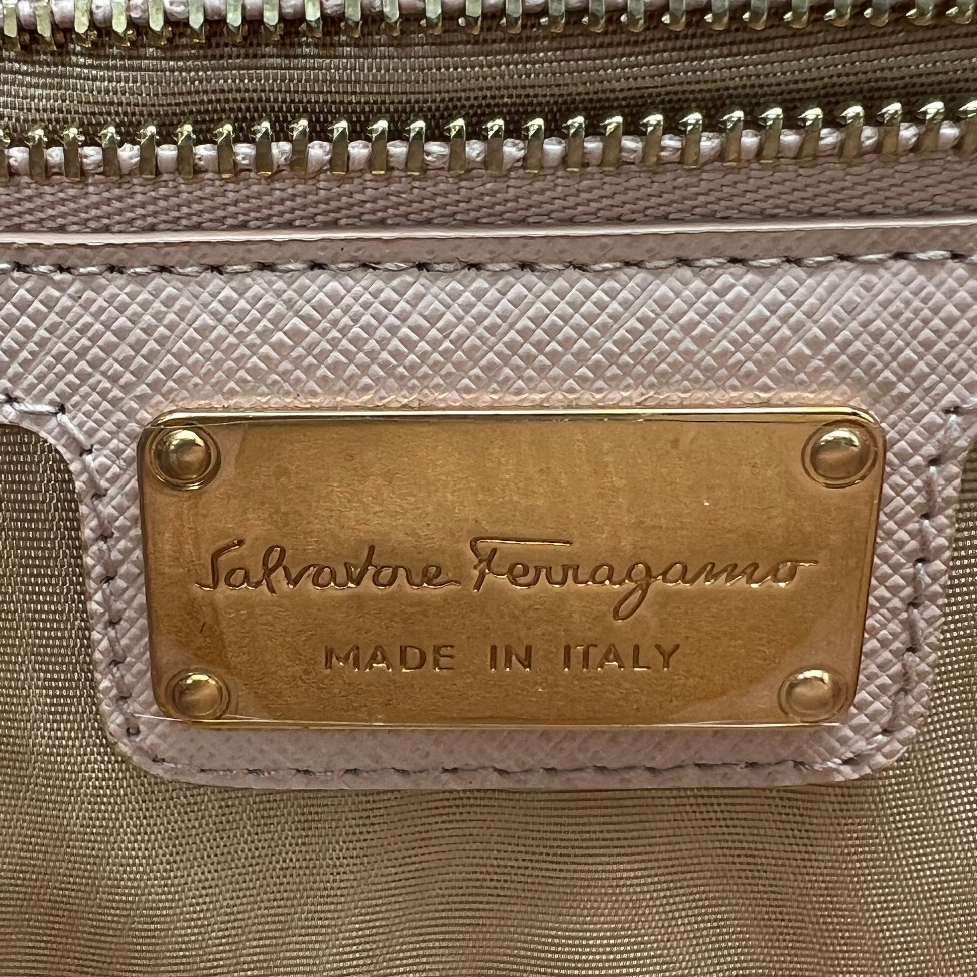 Salvatore Ferragamo Ginny Saffiano Leather Shoulder Bag B22895