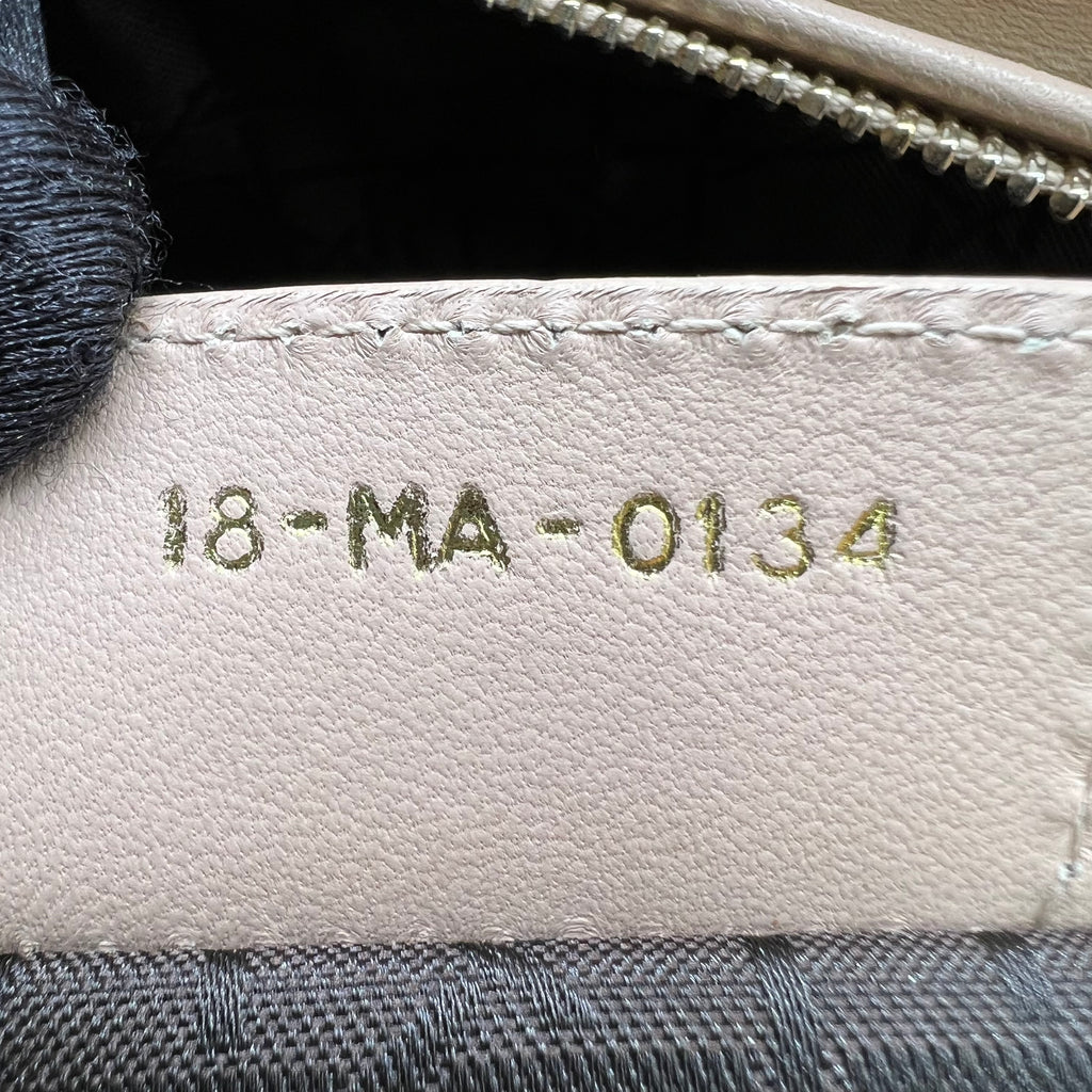 Christian Dior Large Lady Dior Bag in Powder Pink Cannage Lambskin B22469