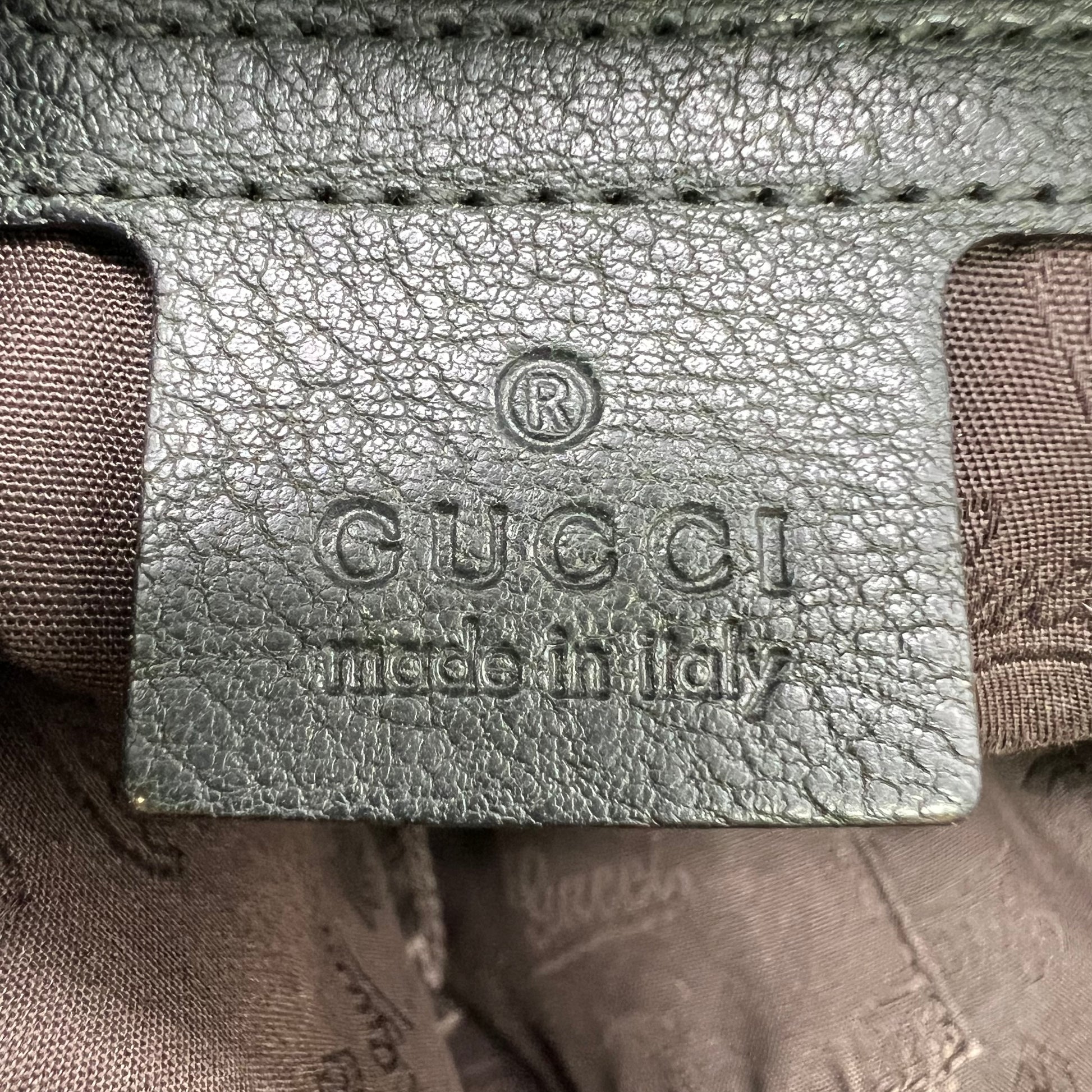 Gucci Medium GG Canvas Charm Satchel B22815