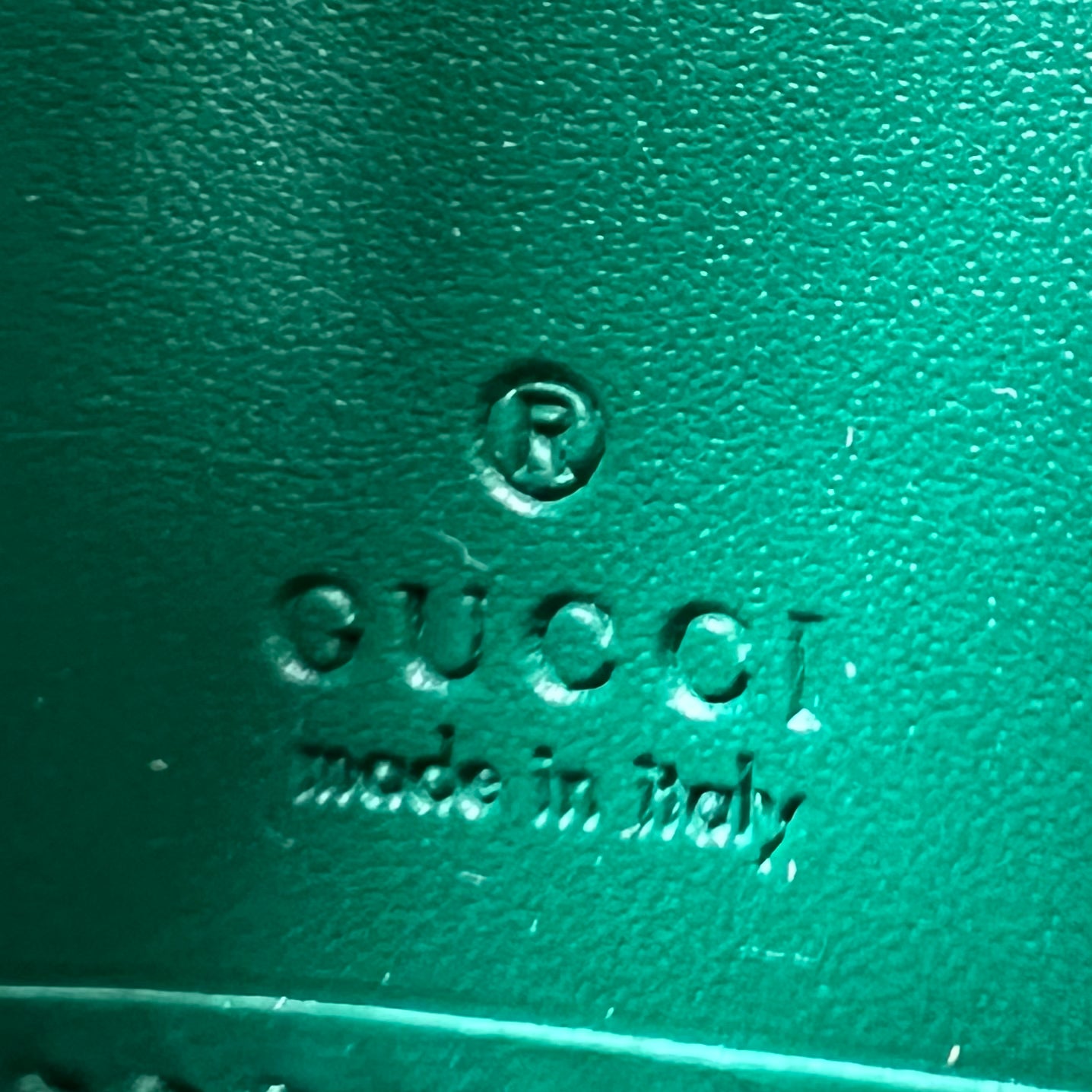 Green Guccissima Leather Zip Around Continental Wallet