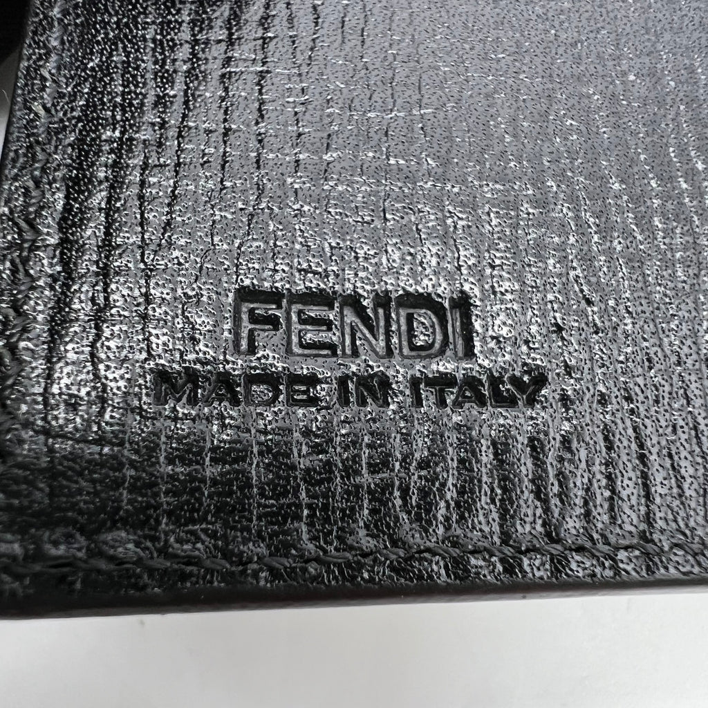 Fendi FF Motif Embossed Leather Bi-Fold Wallet W22317