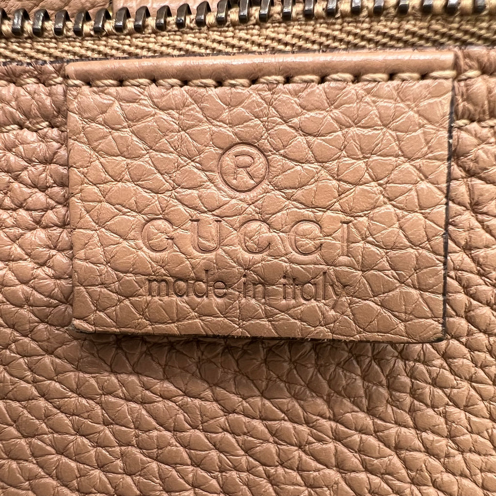 Gucci Neutrel beige Soft Leather Jackie Bucket Bag B22673