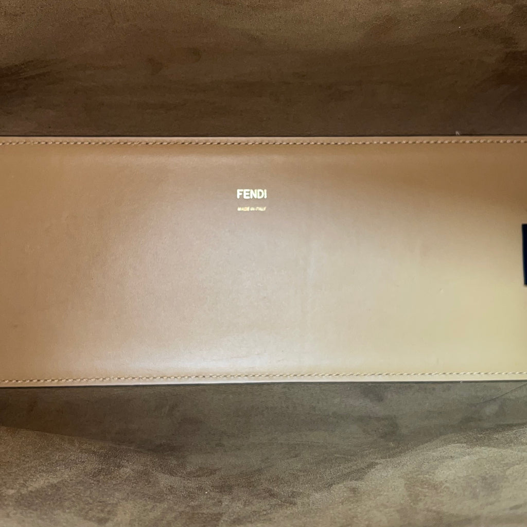 Fendi Sunshine Medium Leather Tote Bag Beige B22931