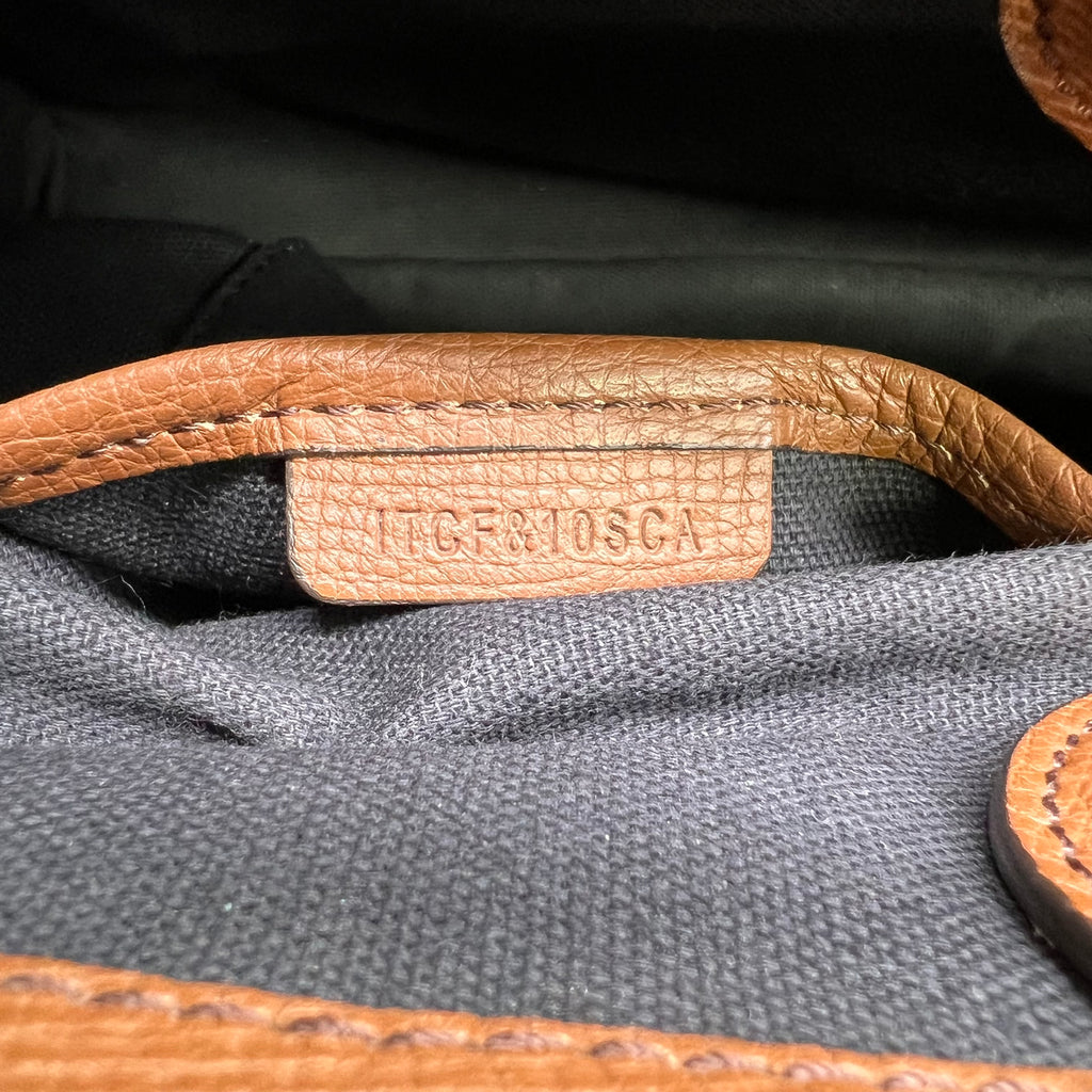 Burberry Medium Banner House Check Leather Tote Bag B22884