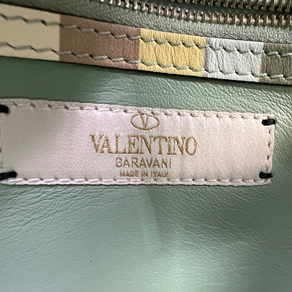 Valentino Garavani 1973 Native Couture Rockstud Flap Clutch W22122