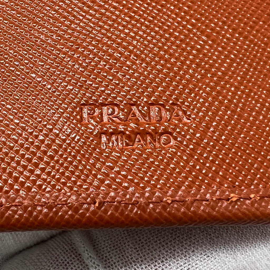 Prada Saffiano Leather Continental Flap Wallet W22333