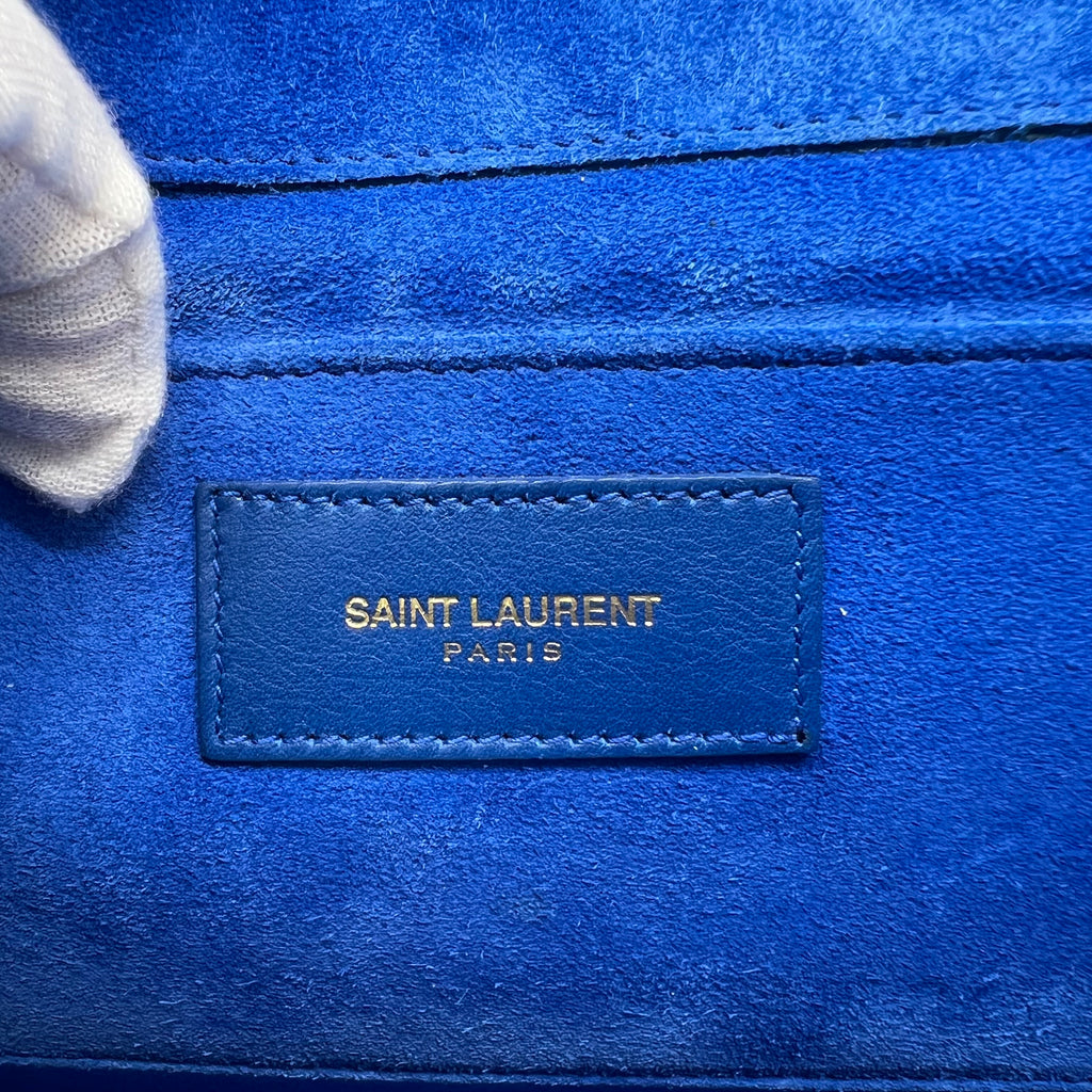 Saint Laurent Chyc Ligne Leather Flap Wallet W22353