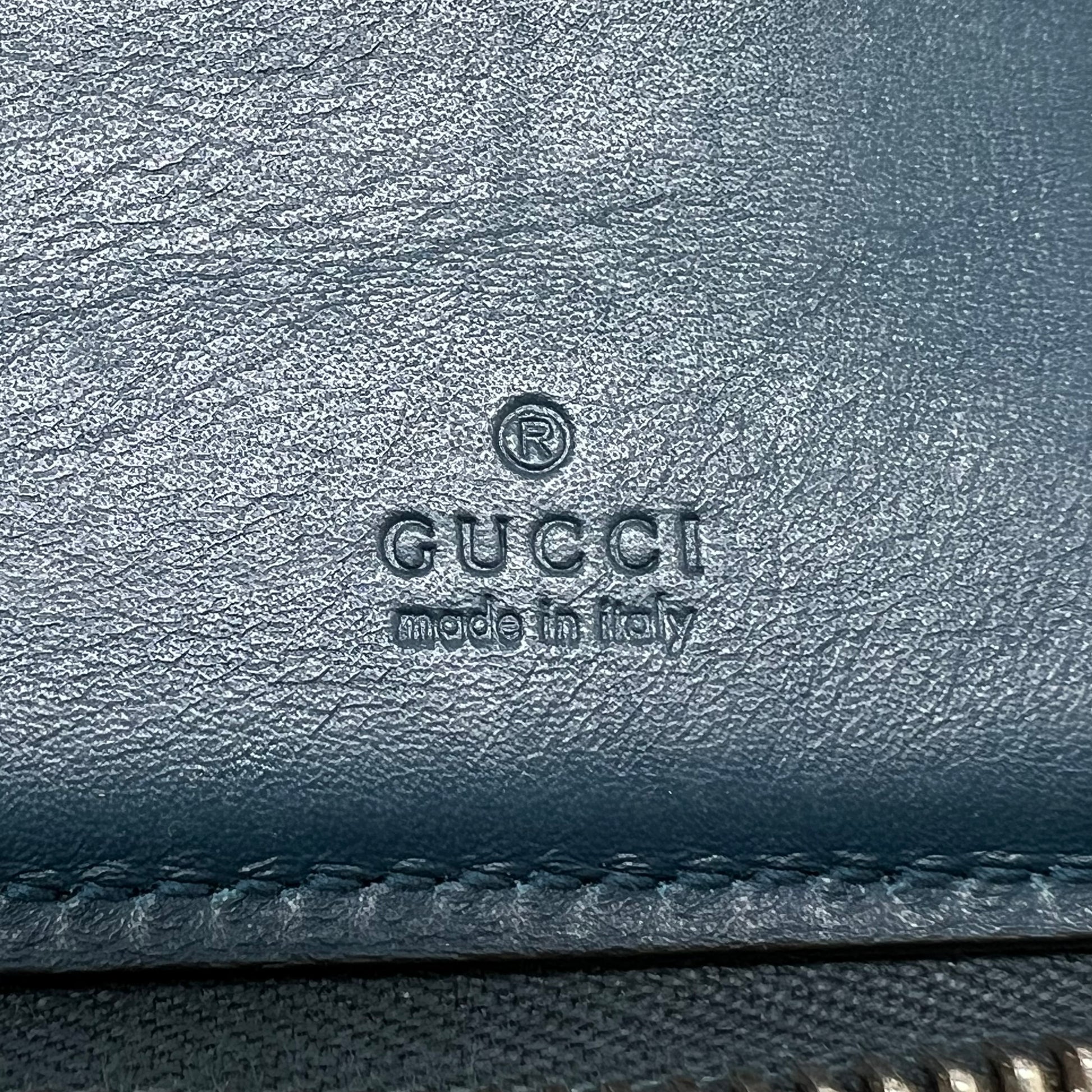 Gucci Microguccissima Travel Organizer Zip-Around Wallet W22267