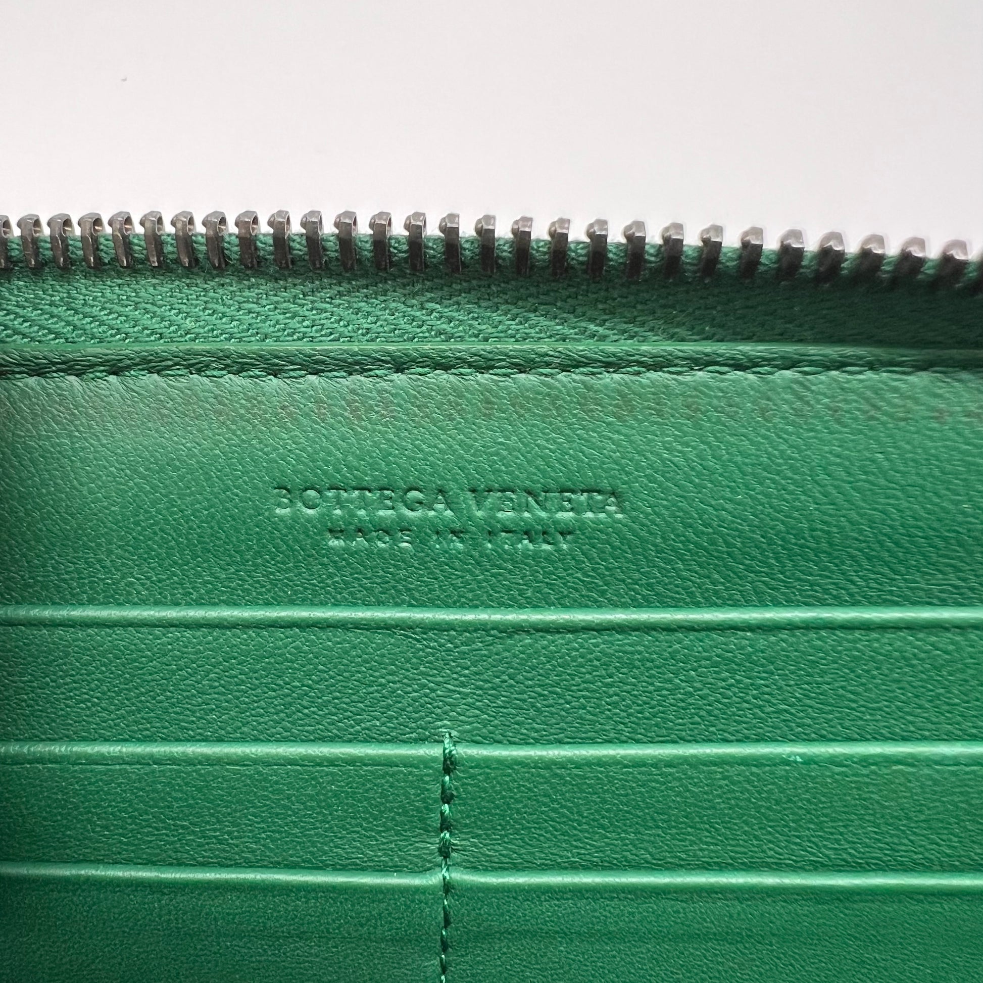 Bottega Veneta Intrecciato Nappa Leather Zip Around Wallet W22366