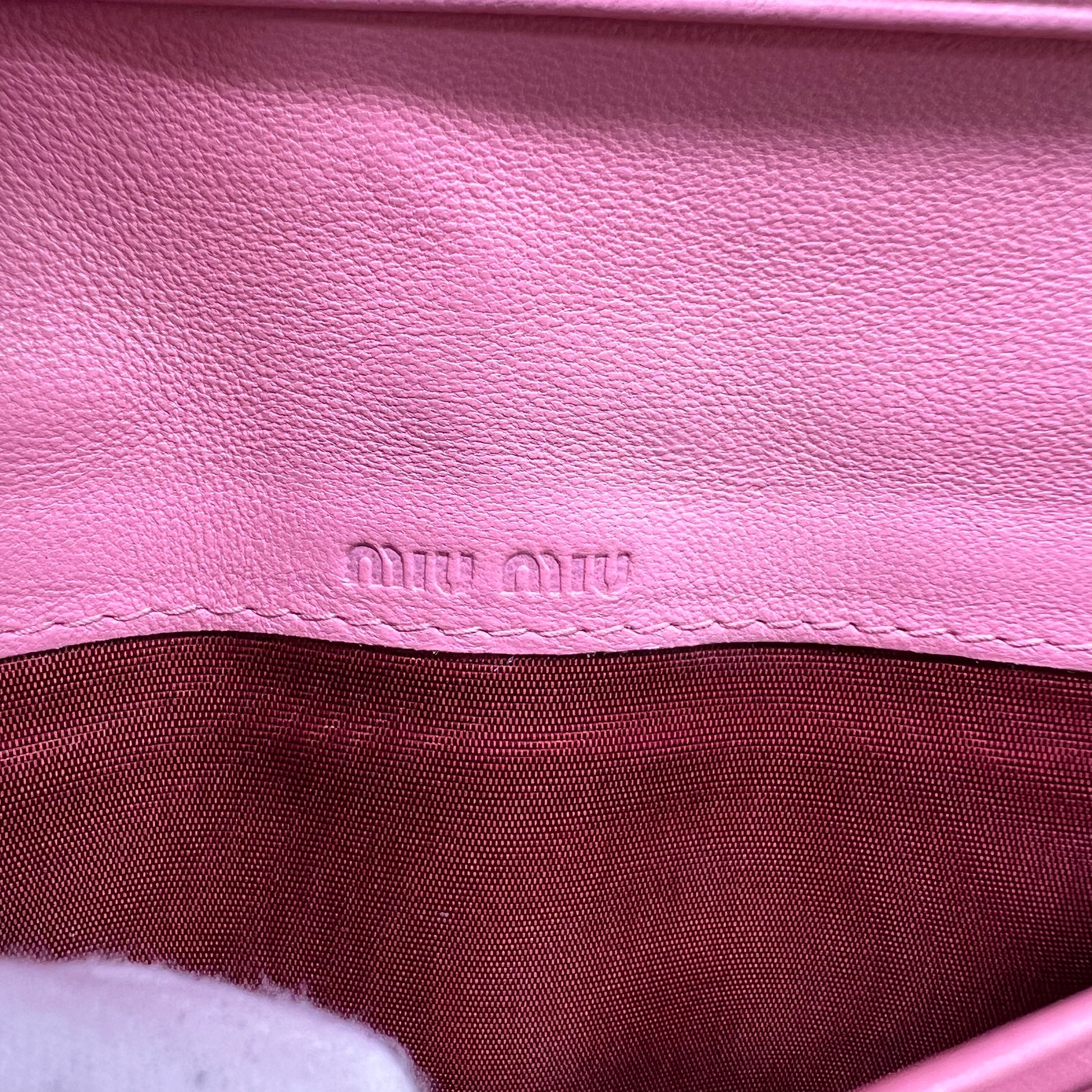 Miu Miu Matelassé Leather Long Wallet W22364