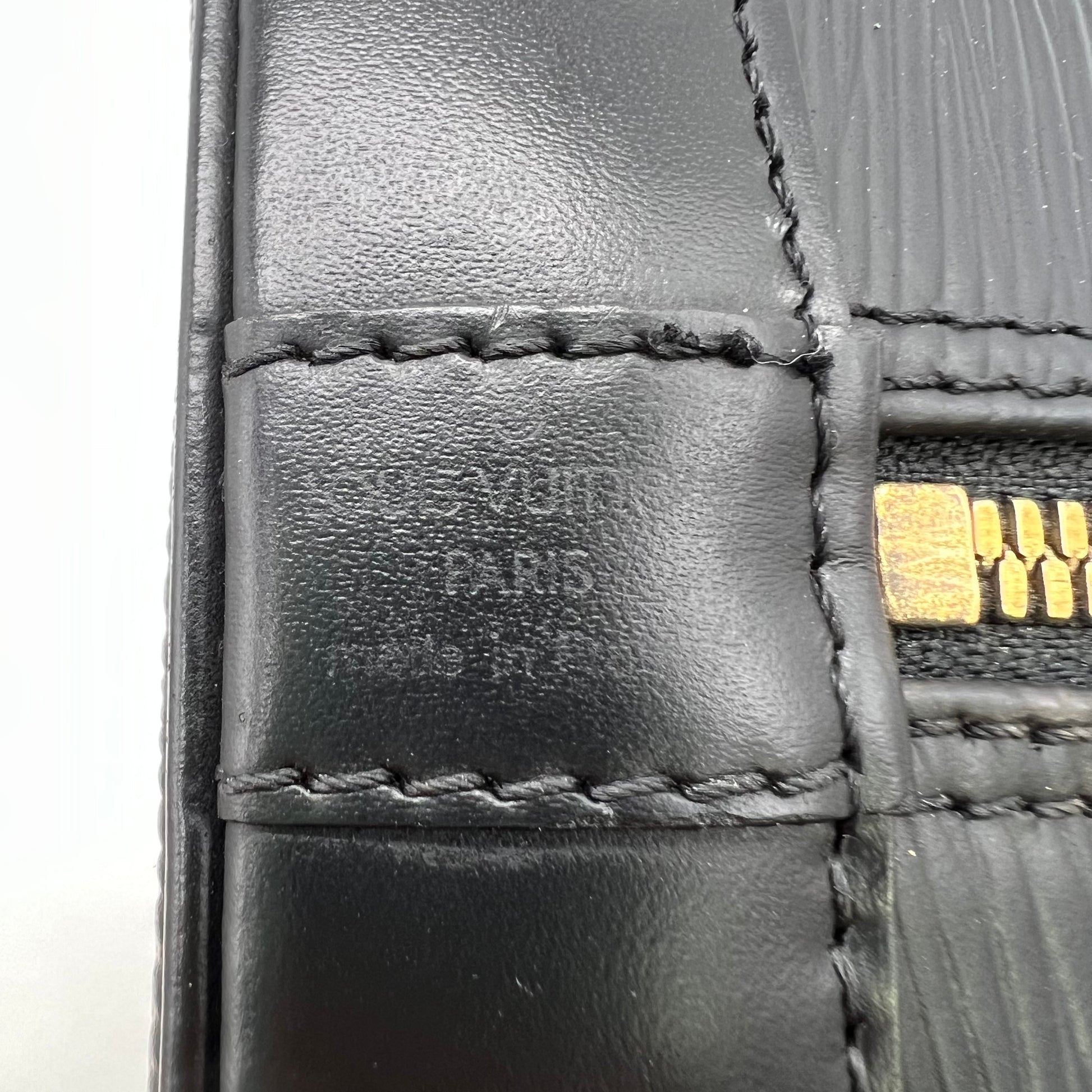 Louis Vuitton Black Epi Leather Alma PM Bag twins B23087