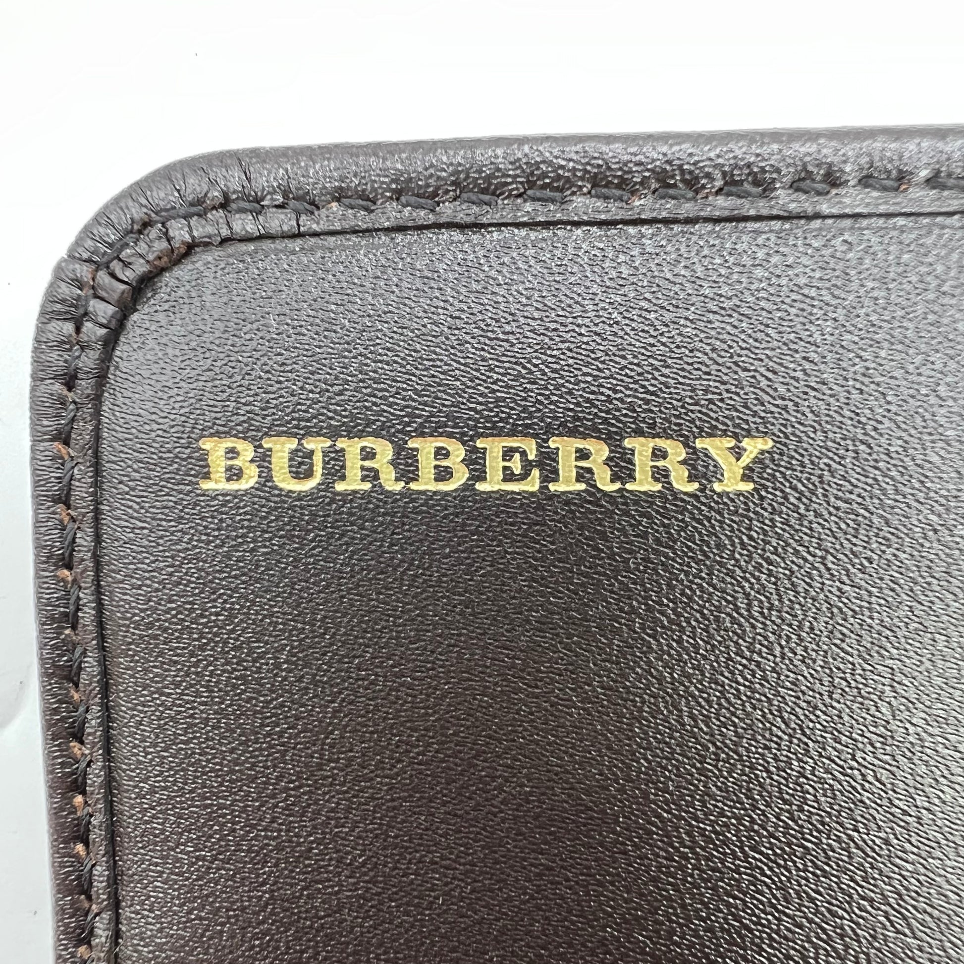 Burberry Haymarket Check and Leather Continental Wallet W22425