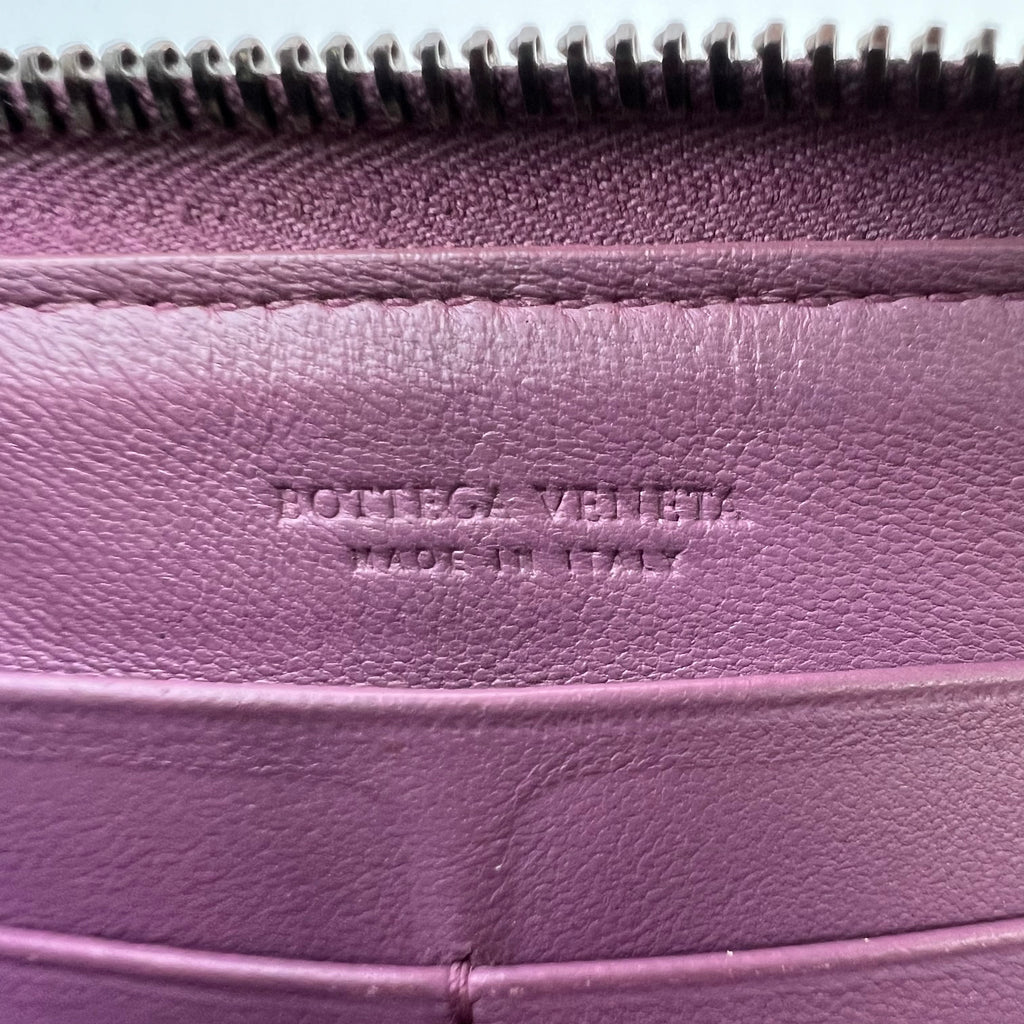 Bottega Veneta Intrecciato Nappa Leather Zip-Around Wallet W22433