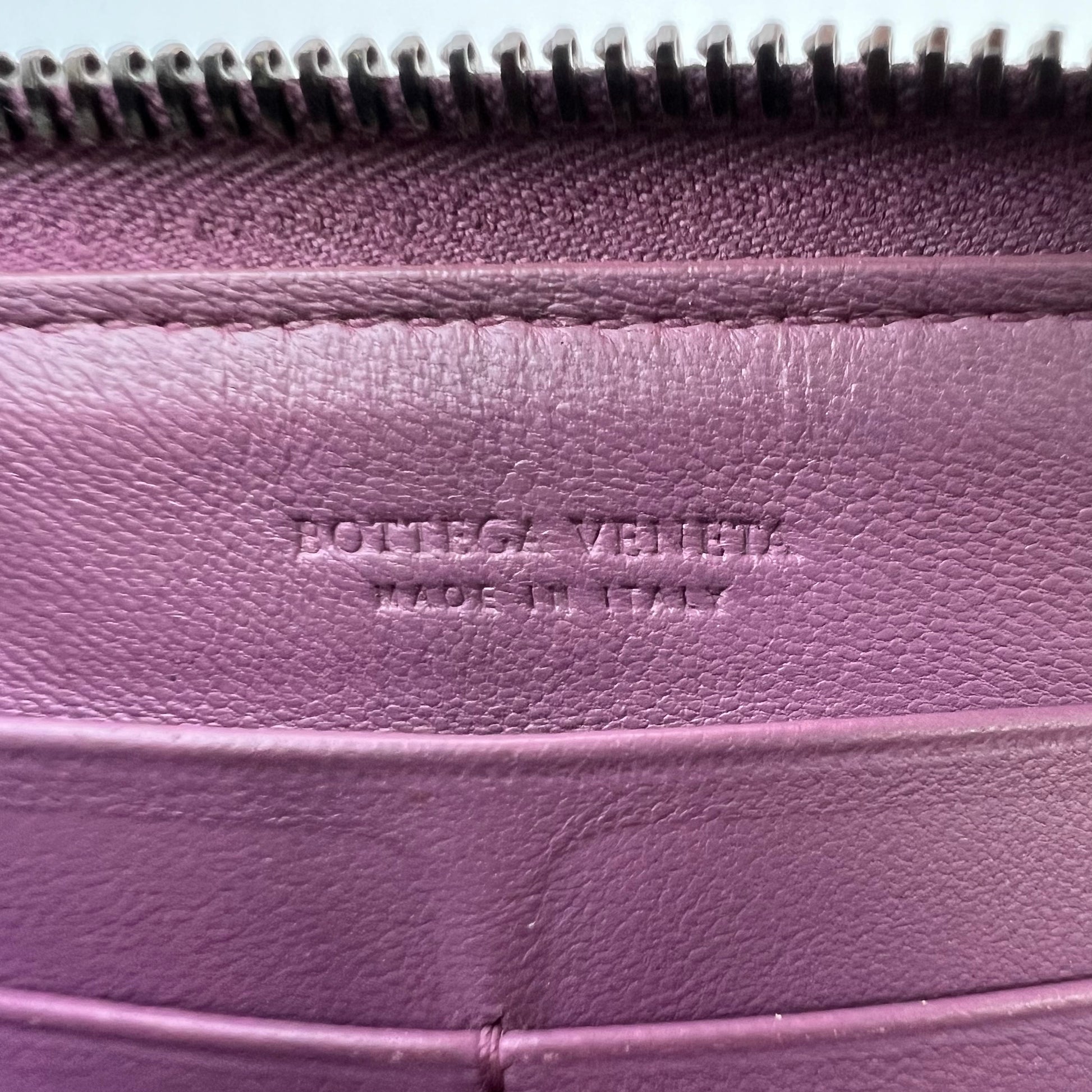 Bottega Veneta Intrecciato Nappa Leather Zip-Around Wallet W22433