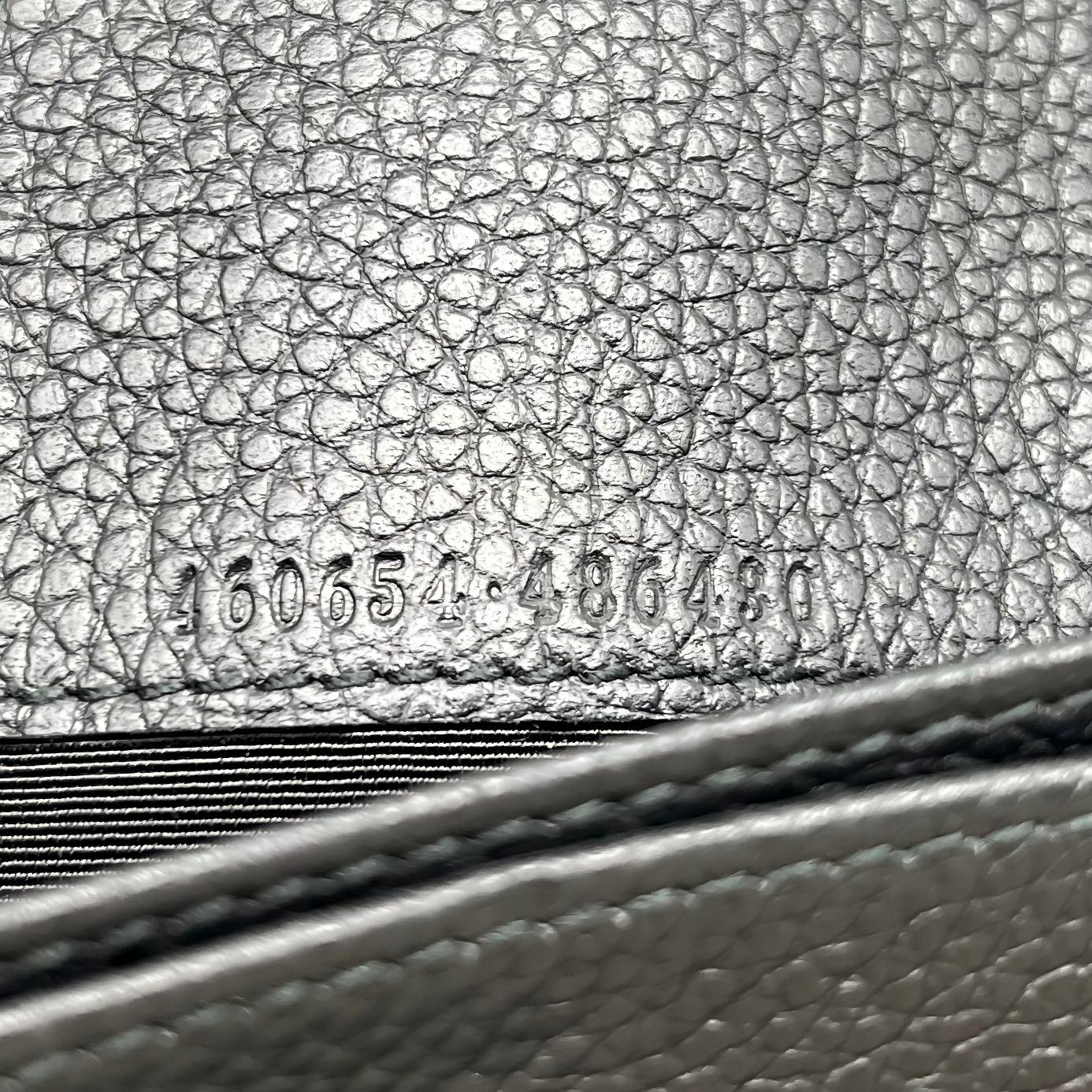 Alexander McQueen Black Grained Leather Skull Continental Flap Wallet W22483