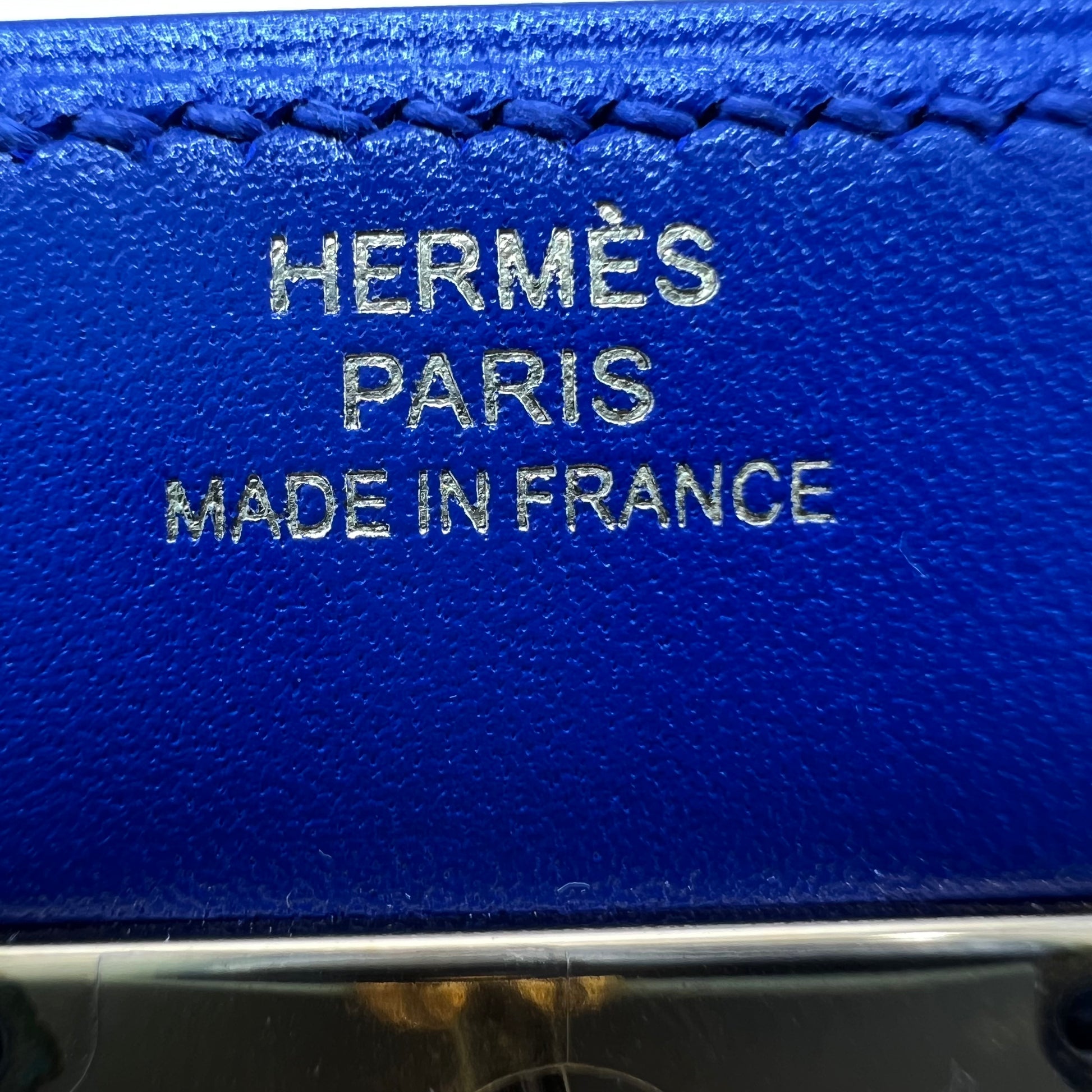 Hermès Navy Blue Leather Wallet W22521