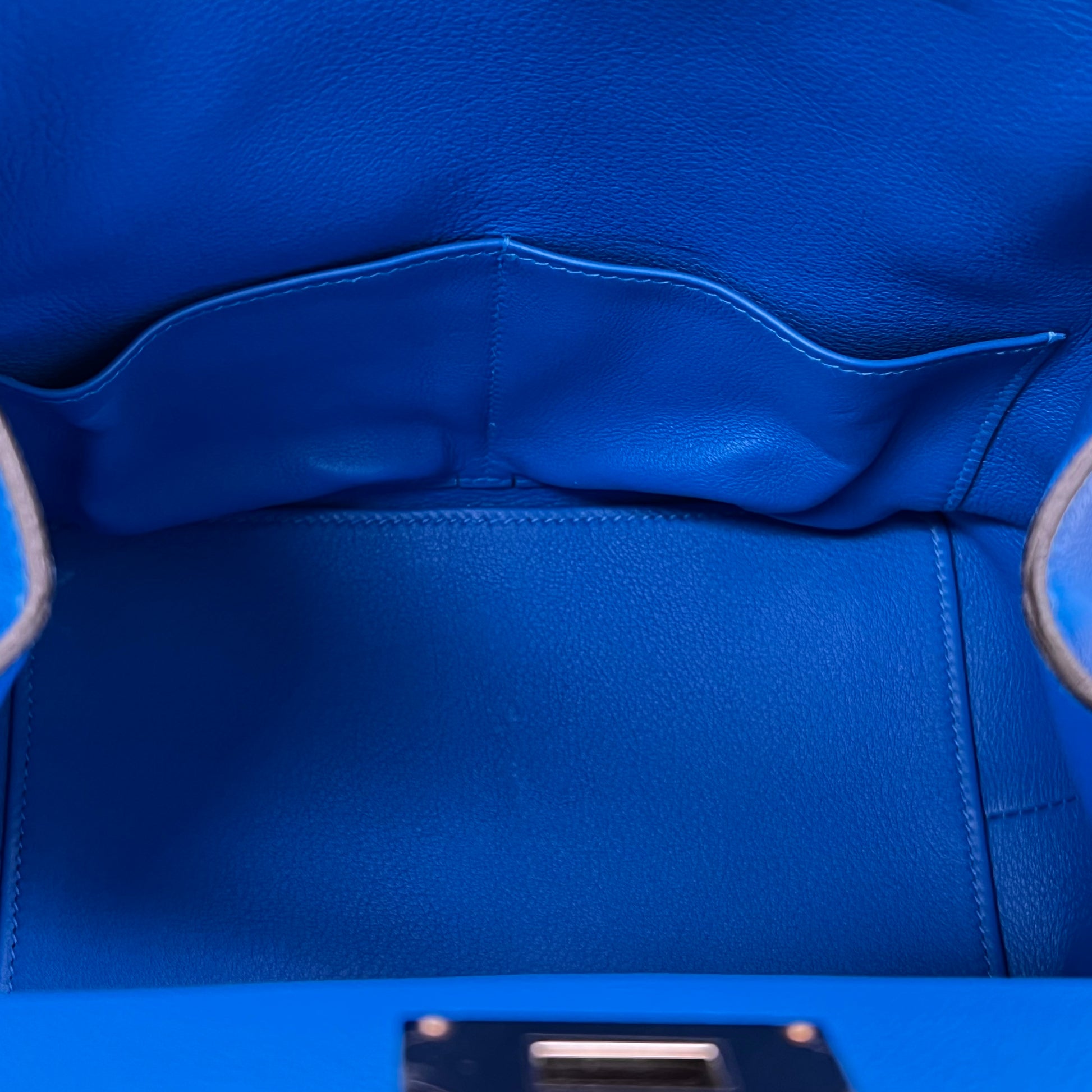 Hermes Swift Toolbox 20 Bleu Hydra twins B23215