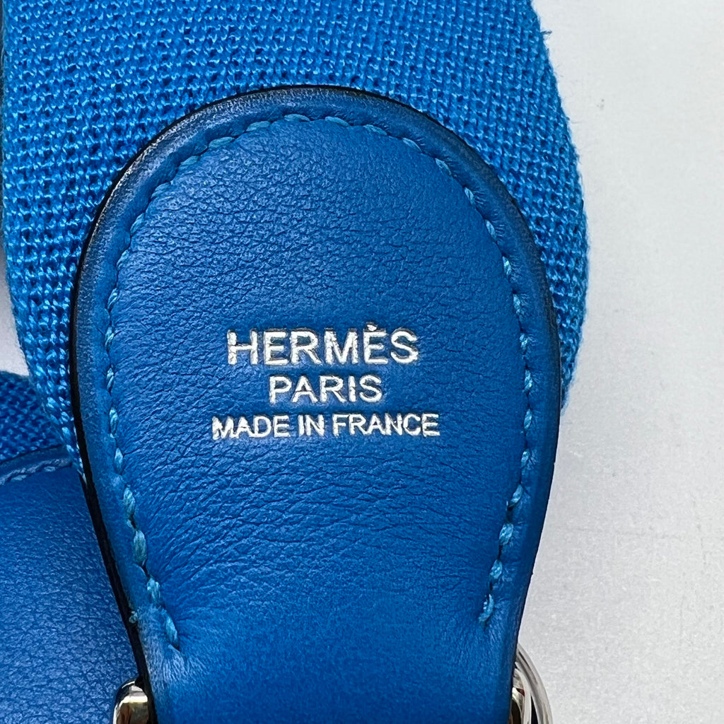 Hermes Swift Toolbox 20 Bleu Hydra twins B23215