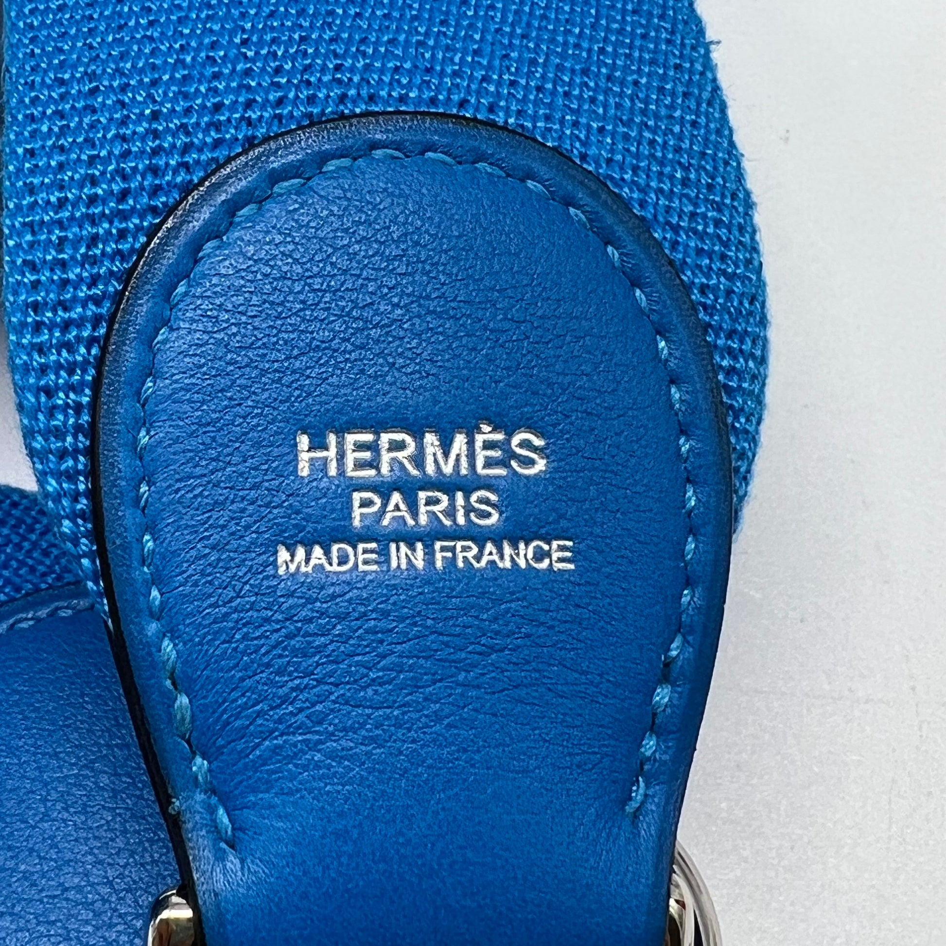 Hermes Swift Toolbox 20 Bleu Hydra twins B23215
